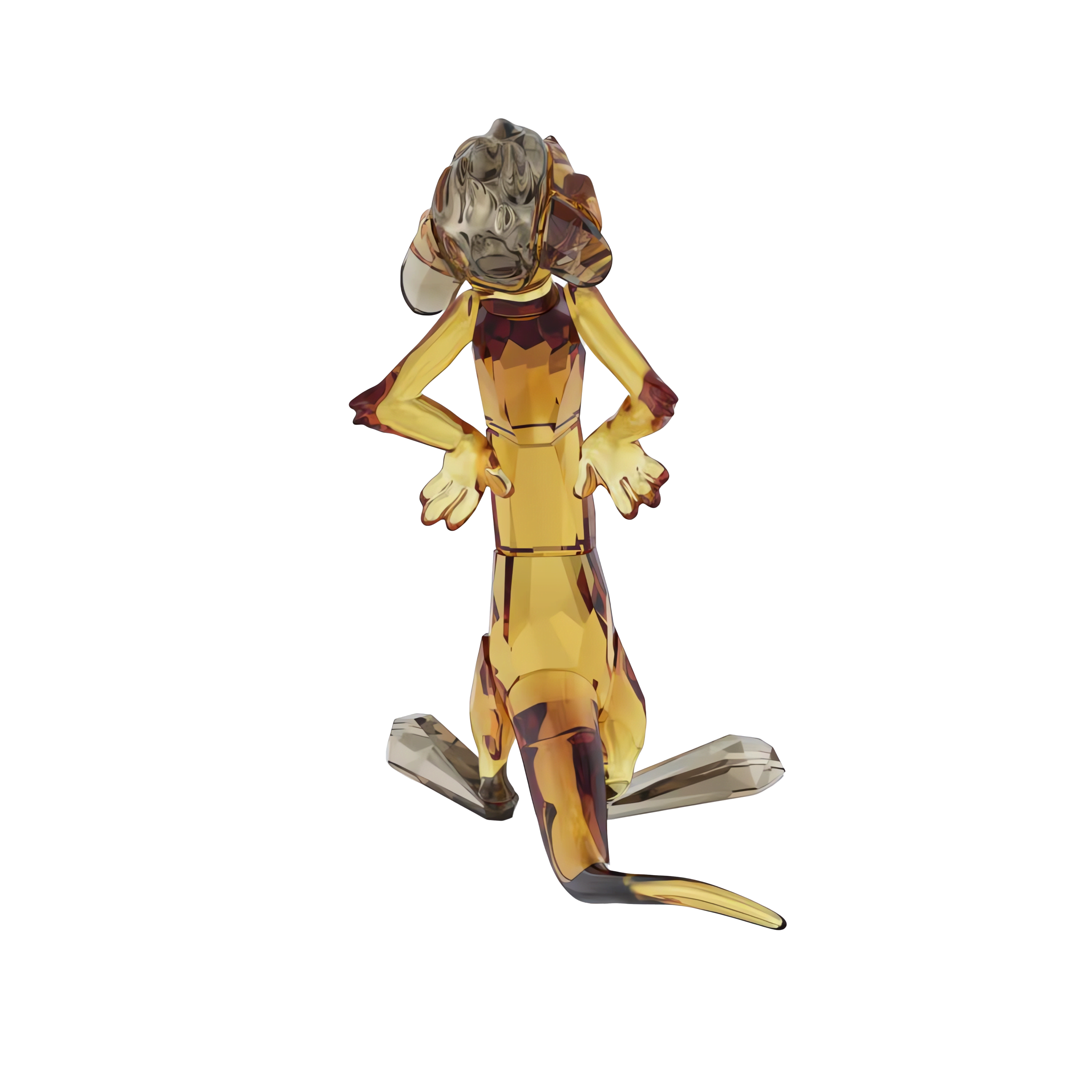 פסלון קריסטל The Lion King בצבע חום