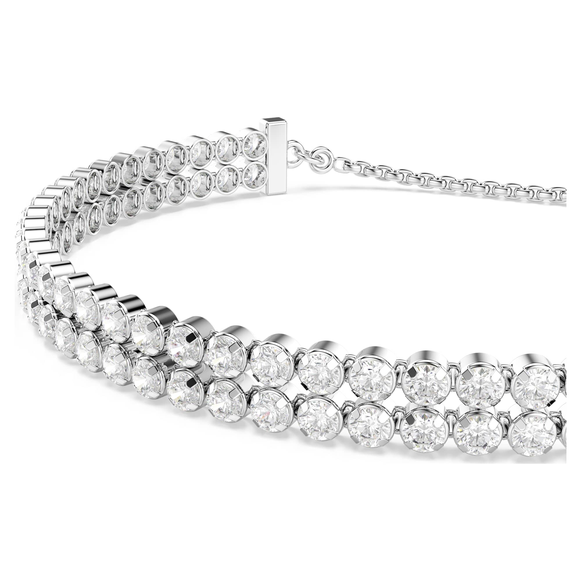 צמיד Subtle בציפוי רודיום מבריק SWAROVSKI