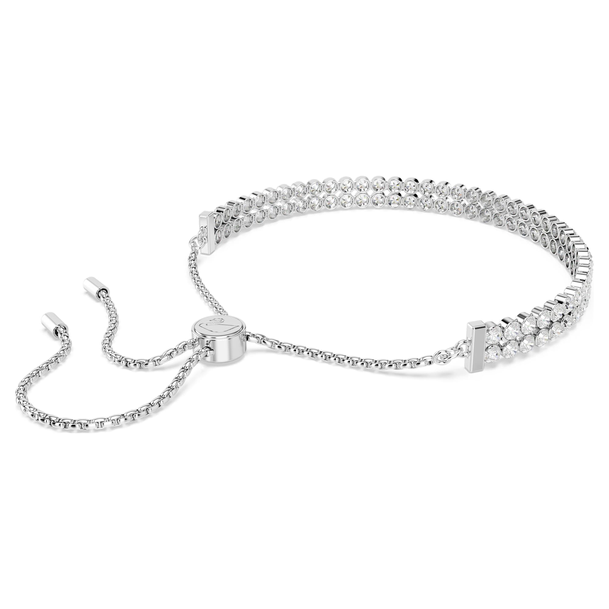 צמיד Subtle בציפוי רודיום מבריק SWAROVSKI