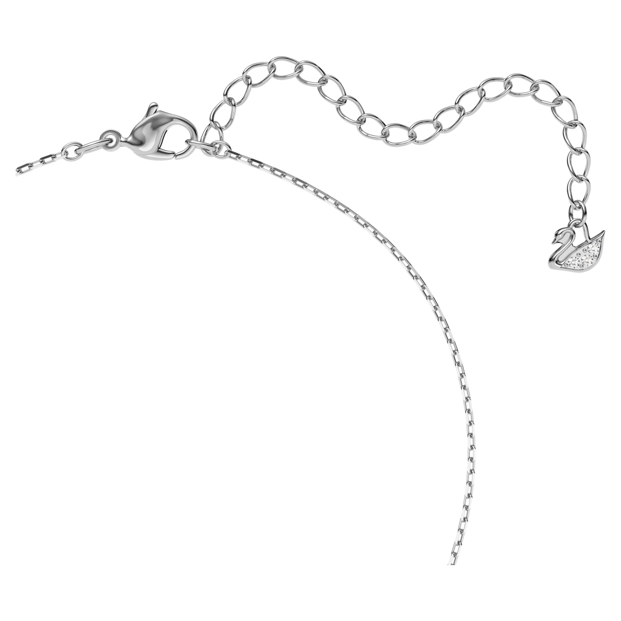 שרשרת Sparkling Dc בציפוי רודיום מבריק SWAROVSKI