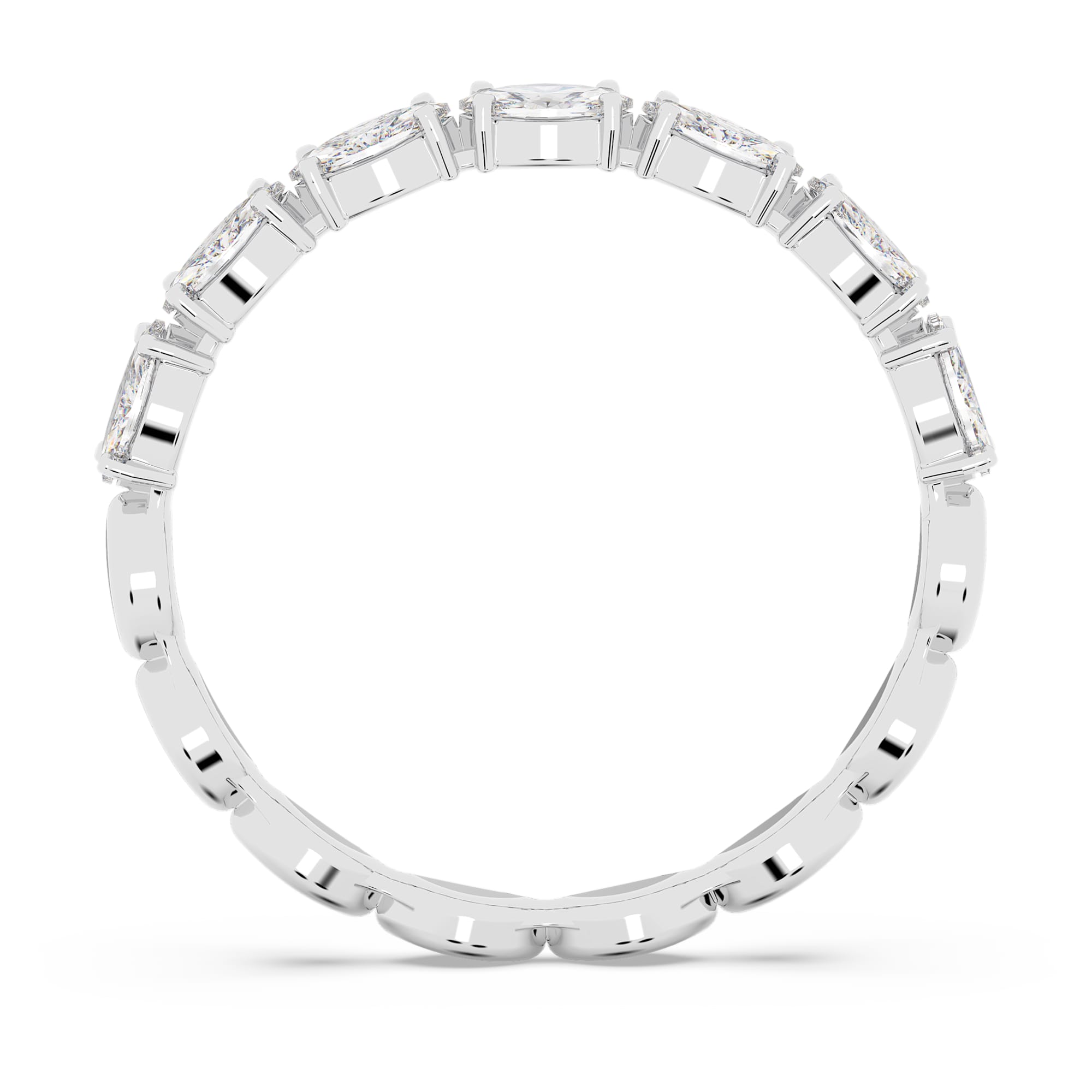 טבעת Vittore בציפוי רודיום מבריק SWAROVSKI