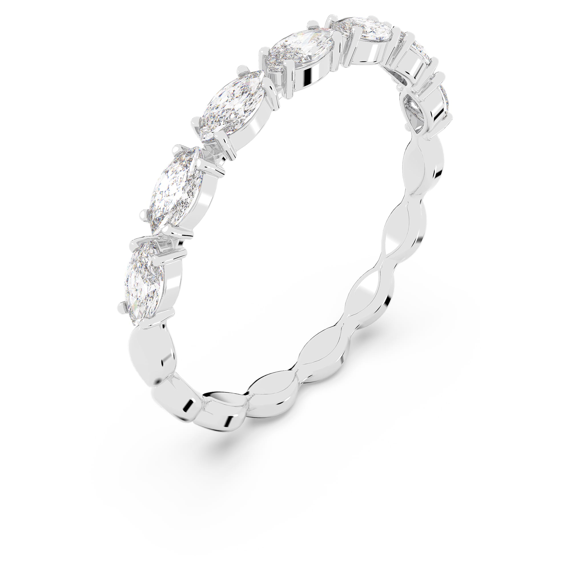 טבעת Vittore בציפוי רודיום מבריק SWAROVSKI