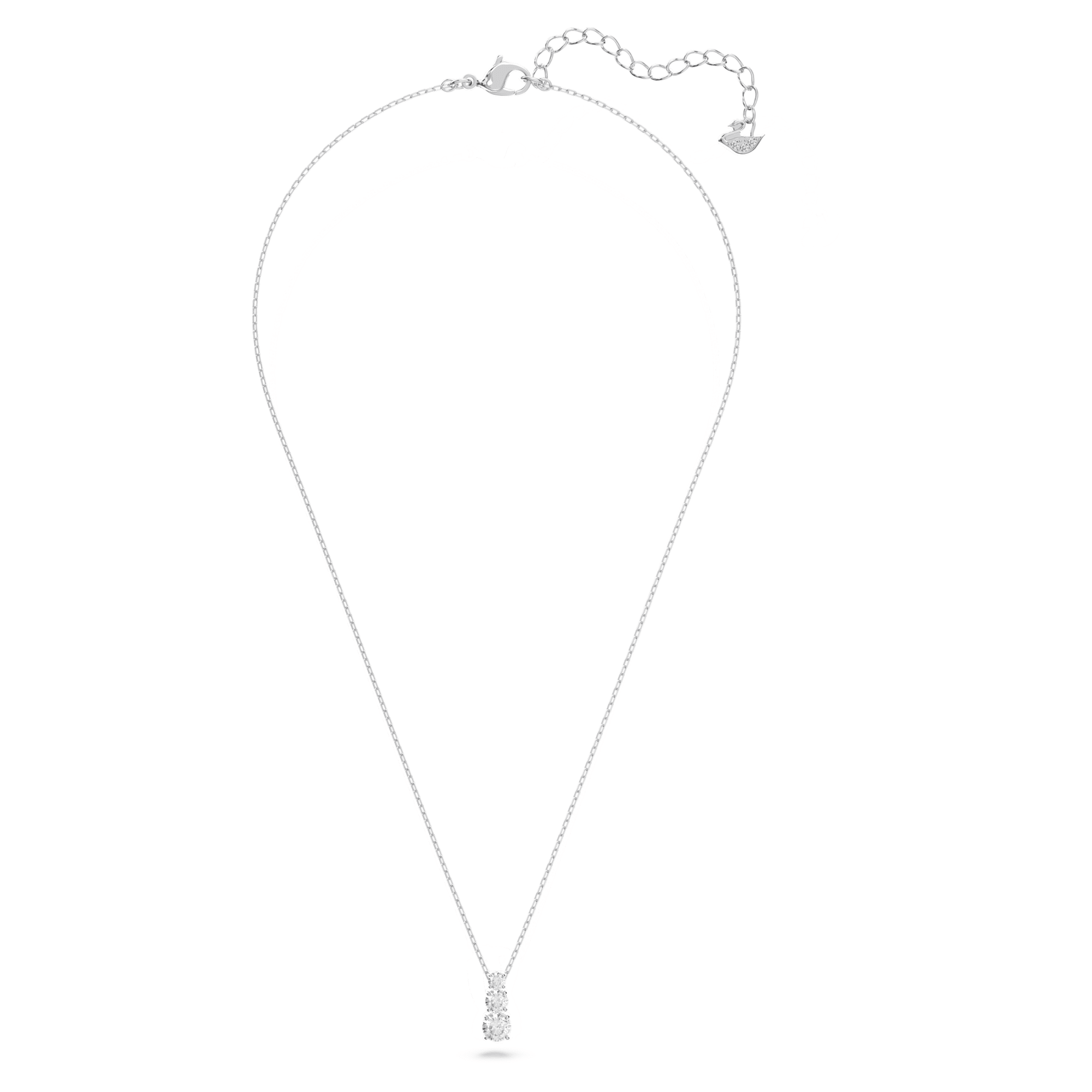 שרשרת Attract Trilogy רודיום מבריק SWAROVSKI