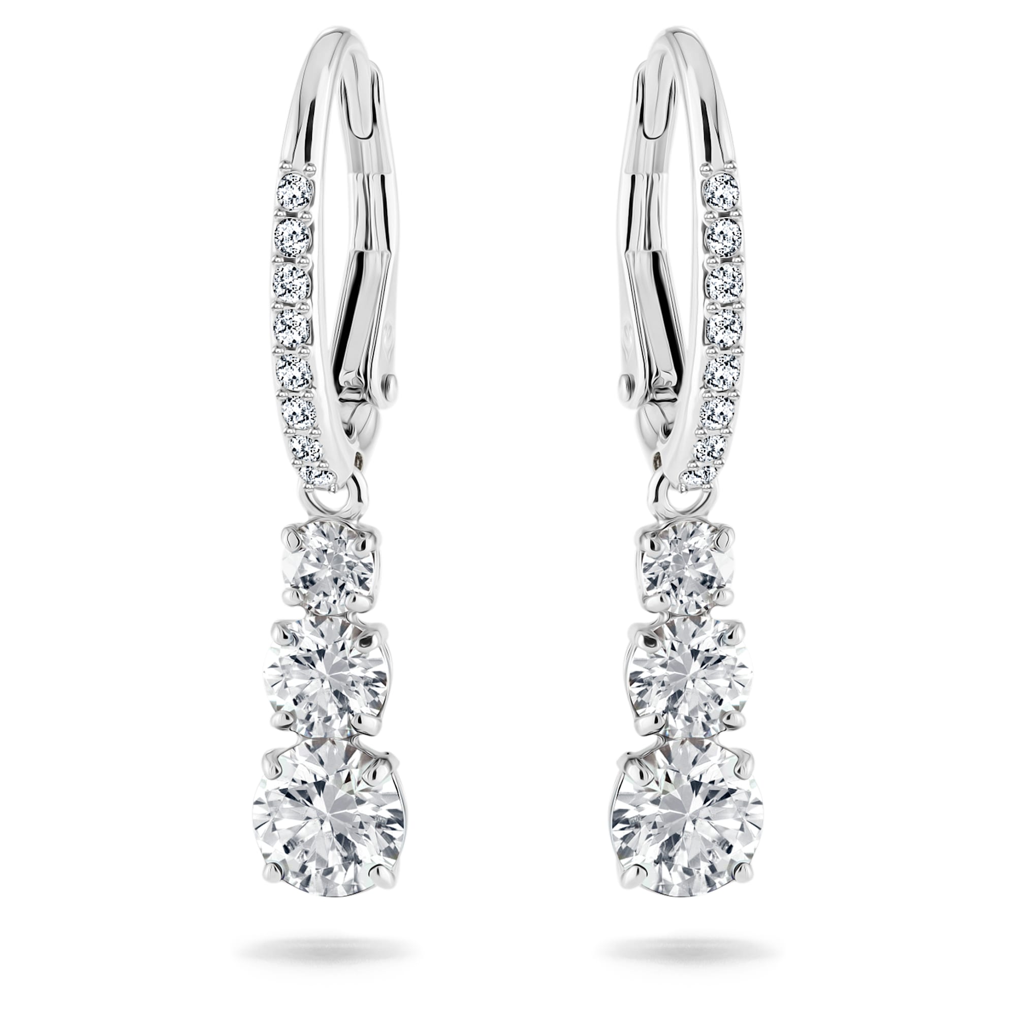 עגילי Attract Trilogy רודיום מבריק SWAROVSKI