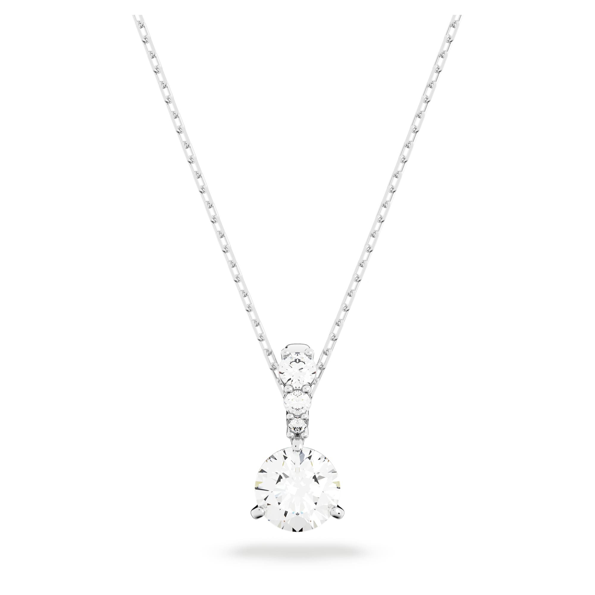 שרשרת Solitaire רודיום מבריק SWAROVSKI