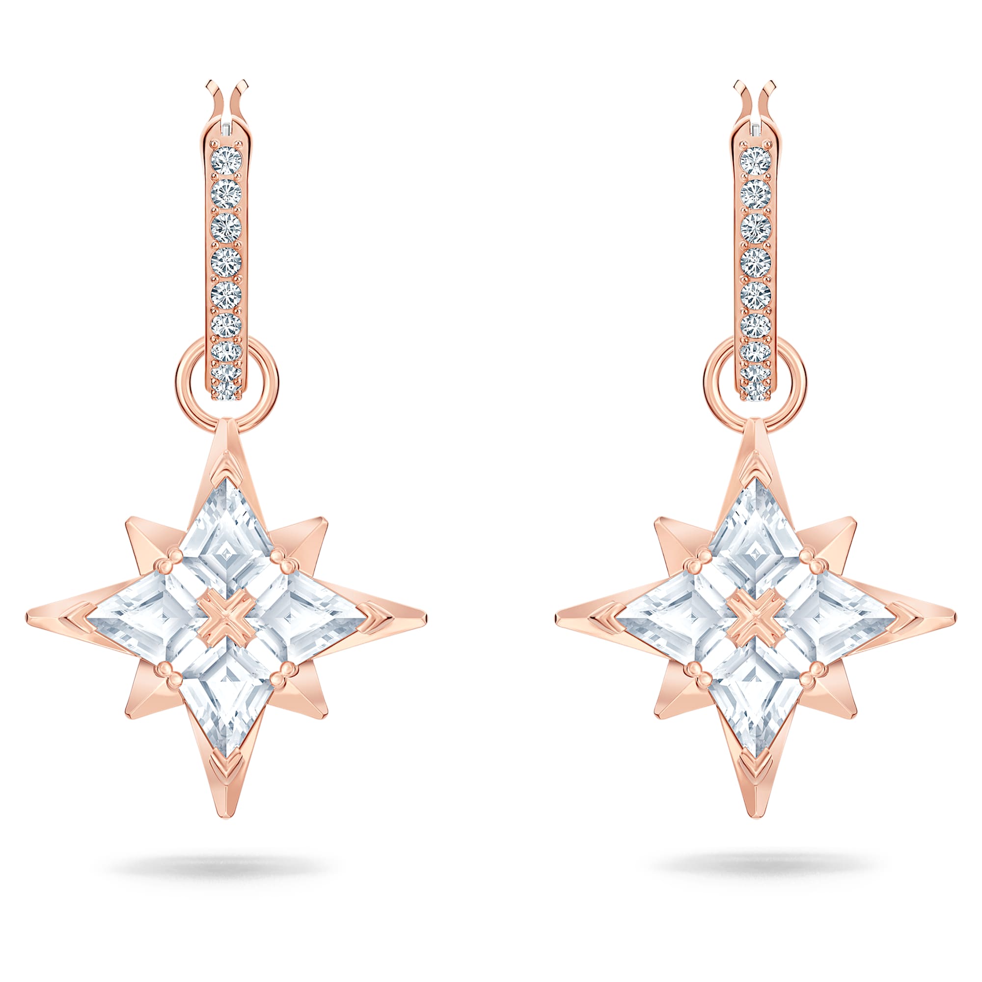 עגילי Swa Symbol רוז גולד מבריק SWAROVSKI