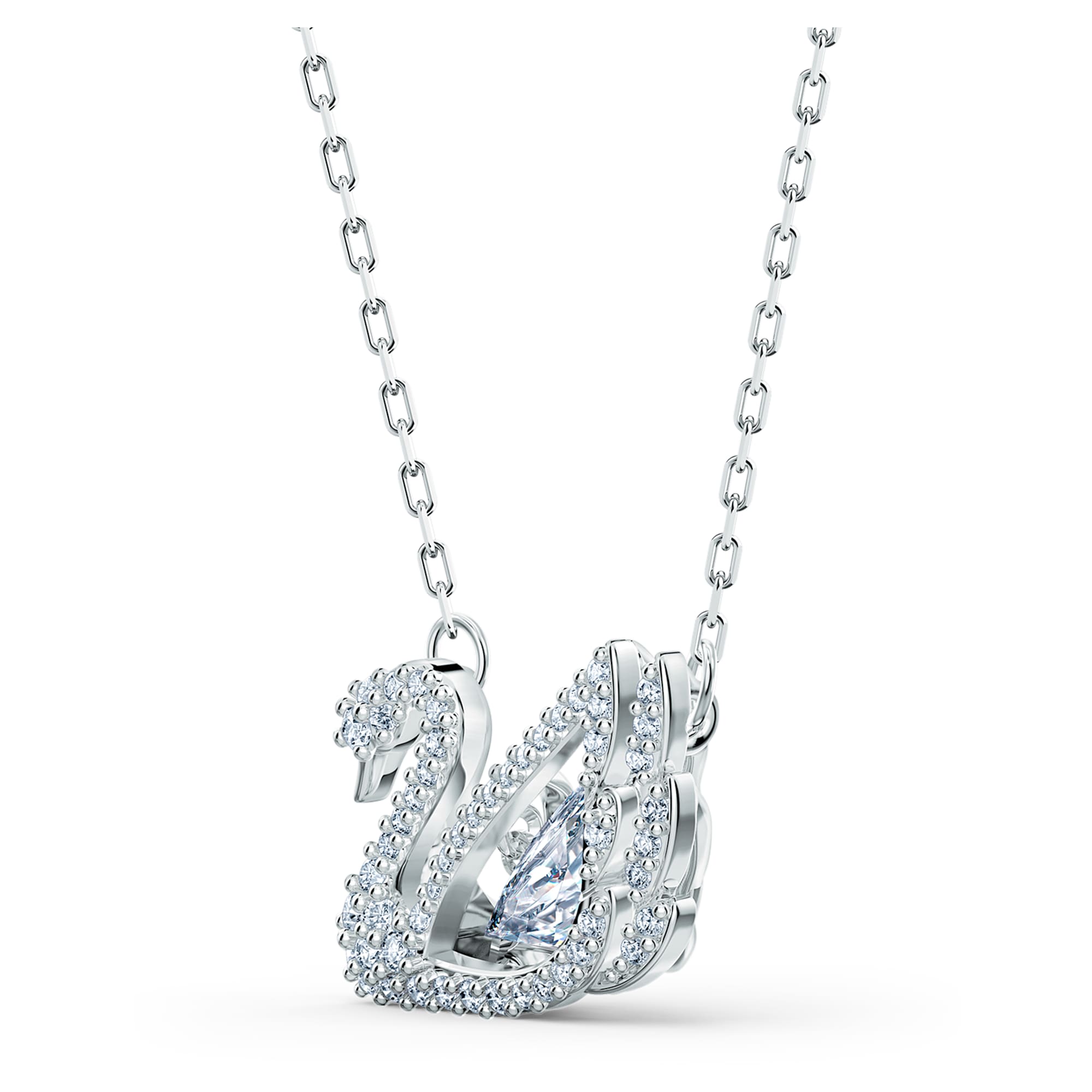 שרשרת Dancing Swan רודיום מבריק SWAROVSKI