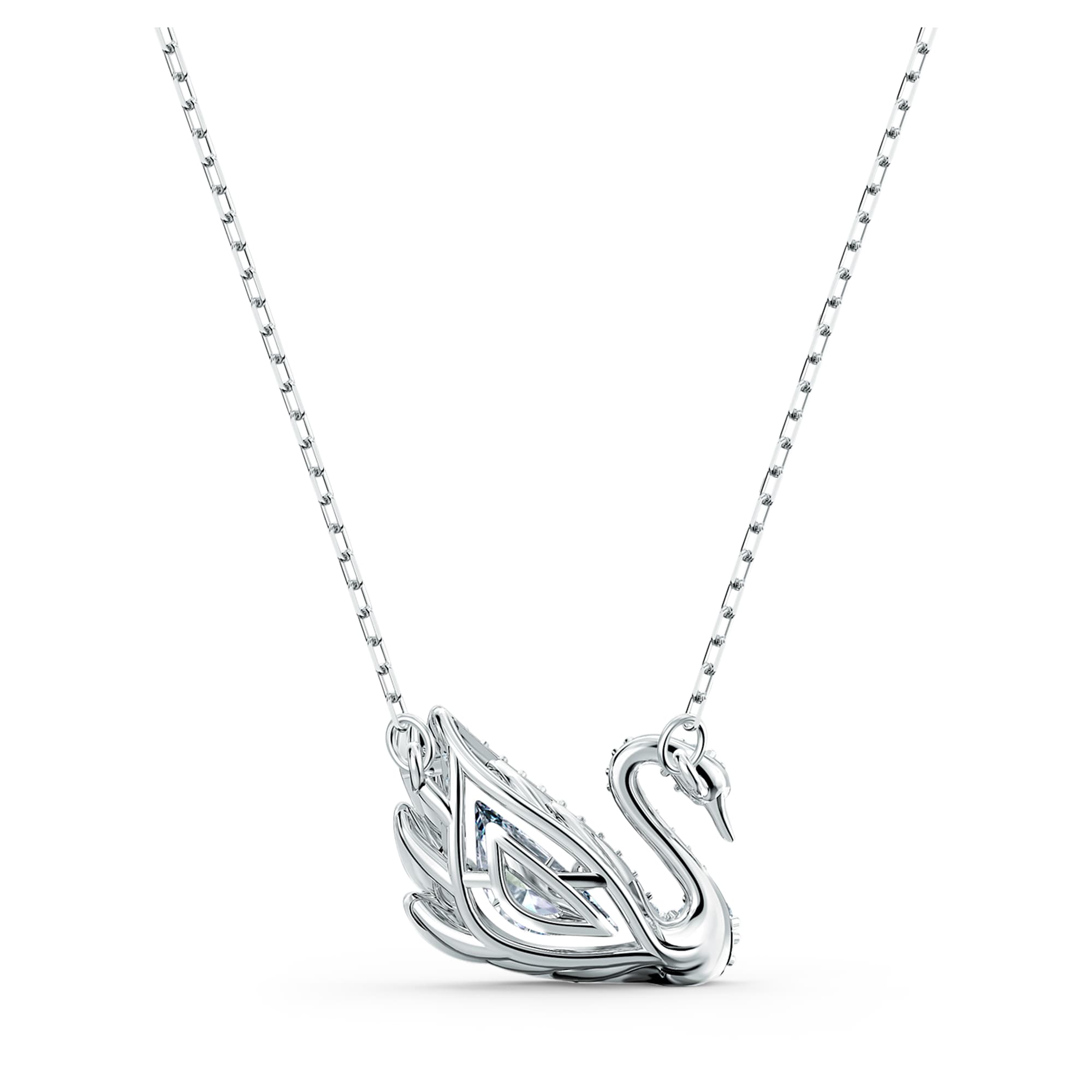 שרשרת Dancing Swan רודיום מבריק SWAROVSKI