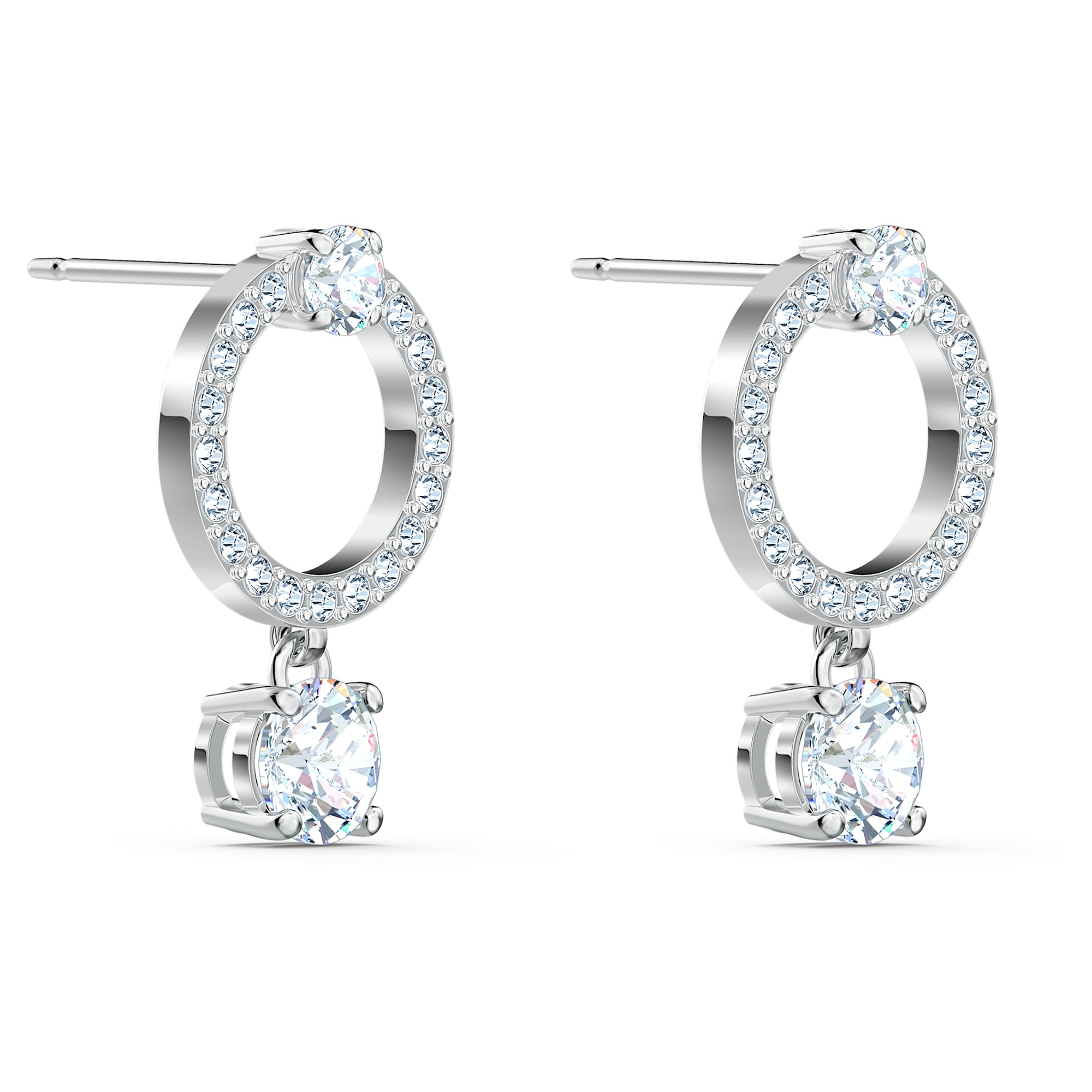 עגילי Attract רודיום מבריק SWAROVSKI