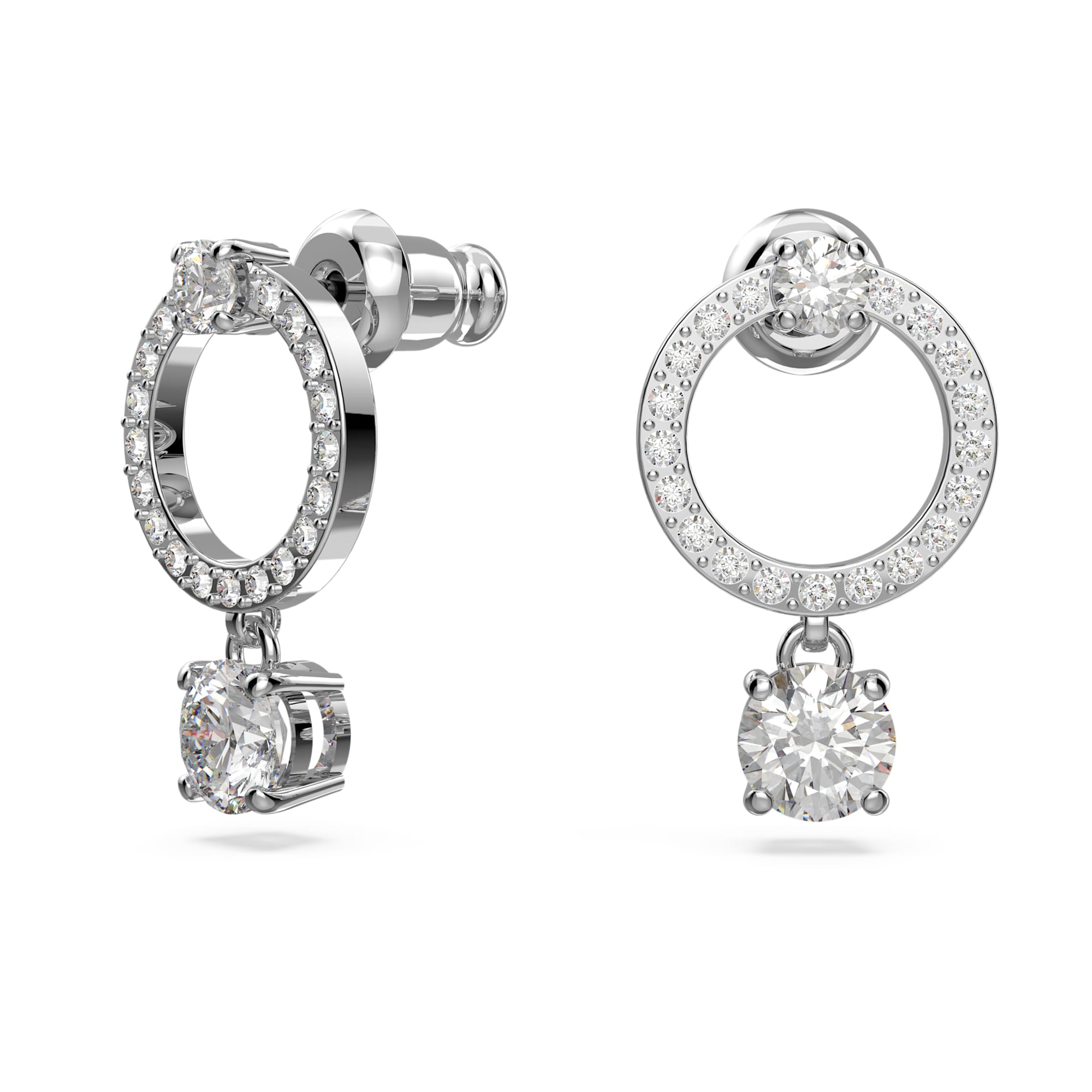 עגילי Attract רודיום מבריק SWAROVSKI