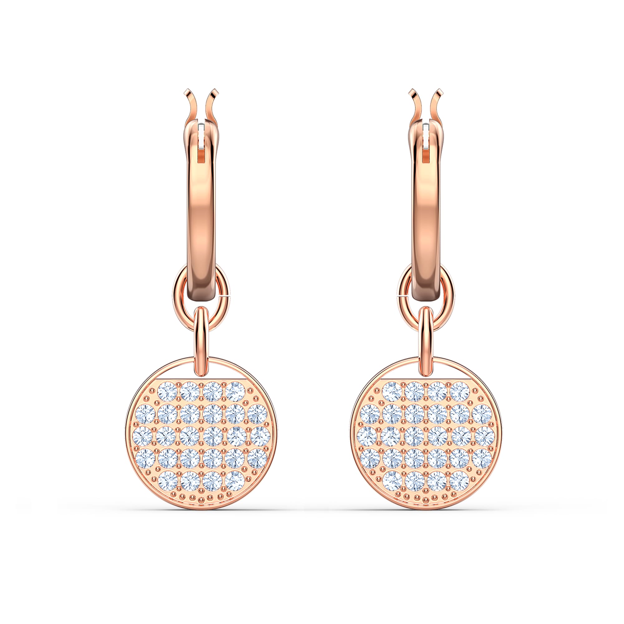 עגילי Ginger רוז גולד מבריק SWAROVSKI