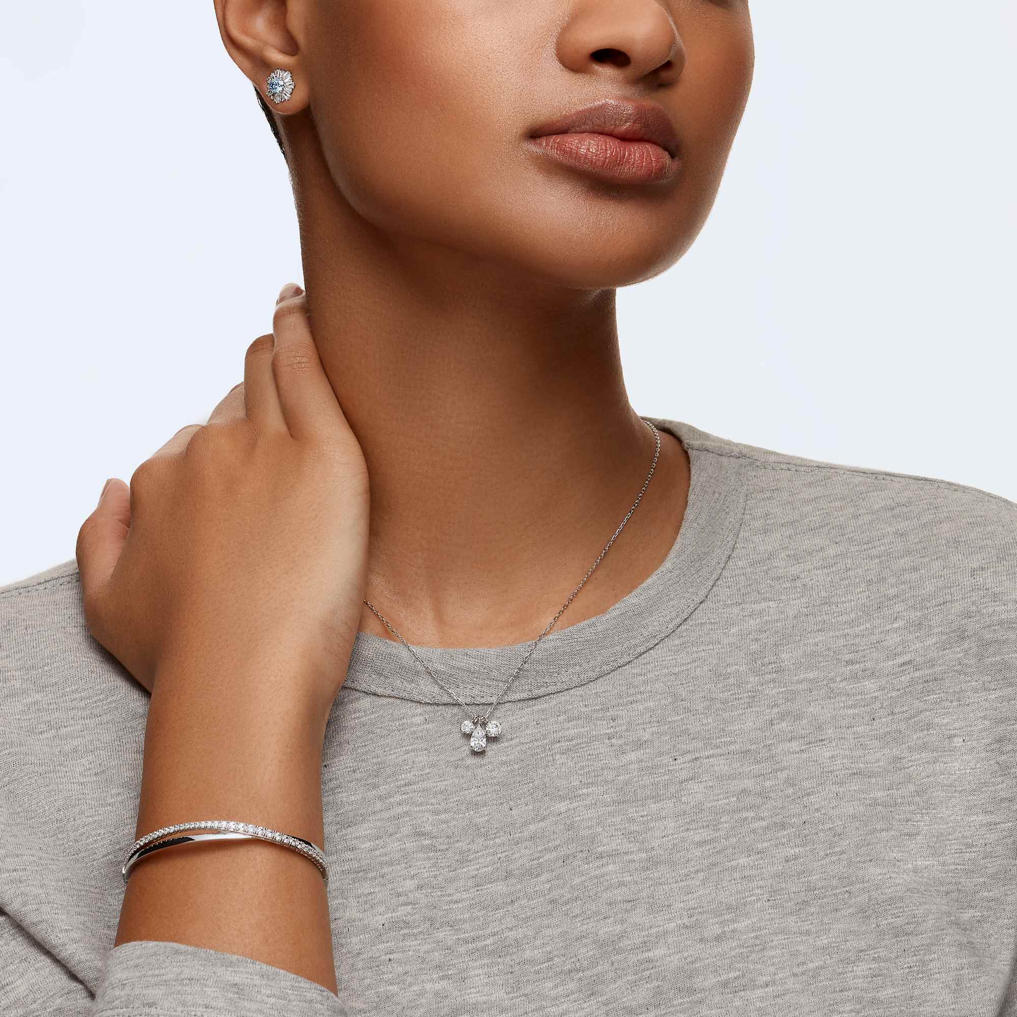 צמיד Twist רודיום מבריק SWAROVSKI