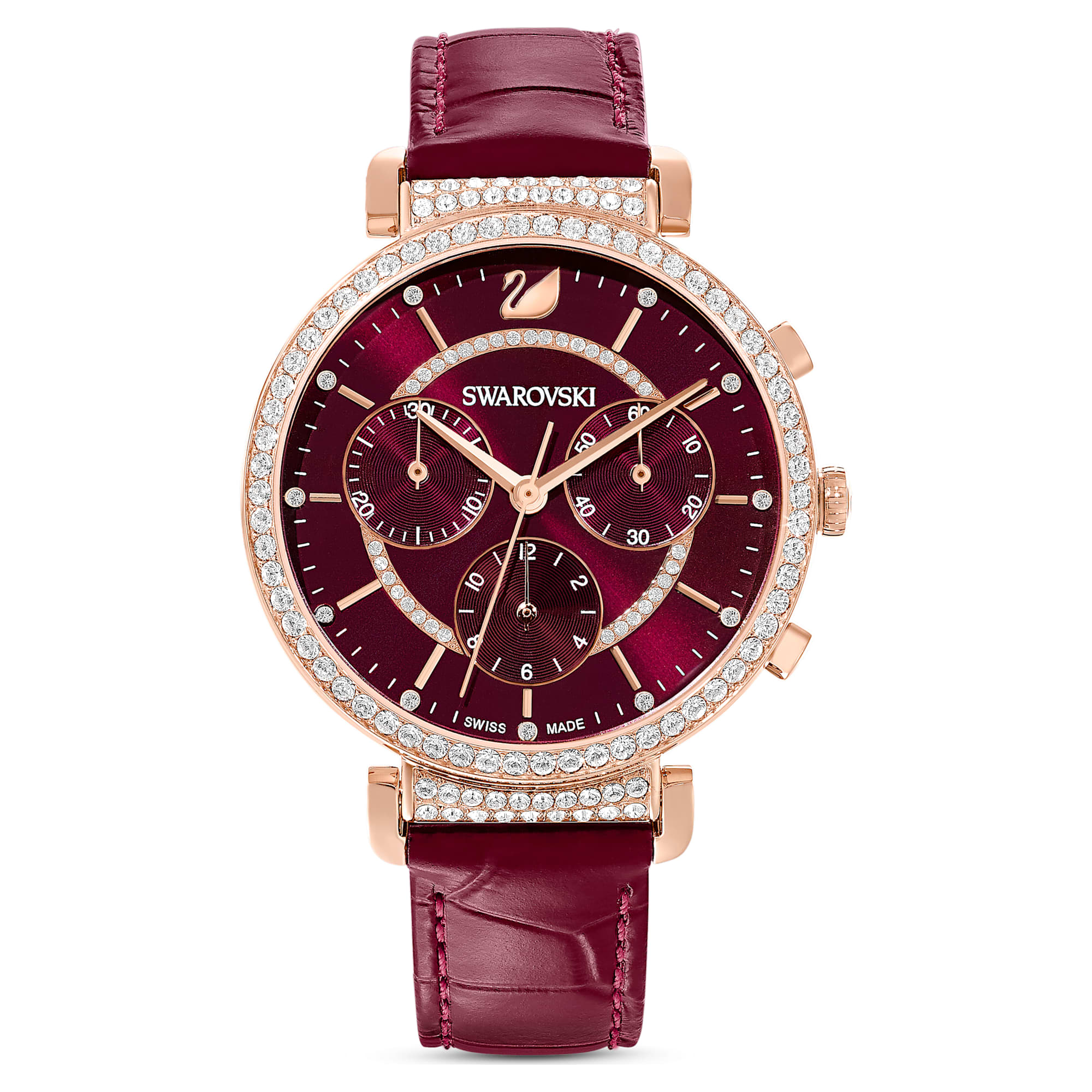 שעון Passage Chrono PVD רוז גולד SWAROVSKI