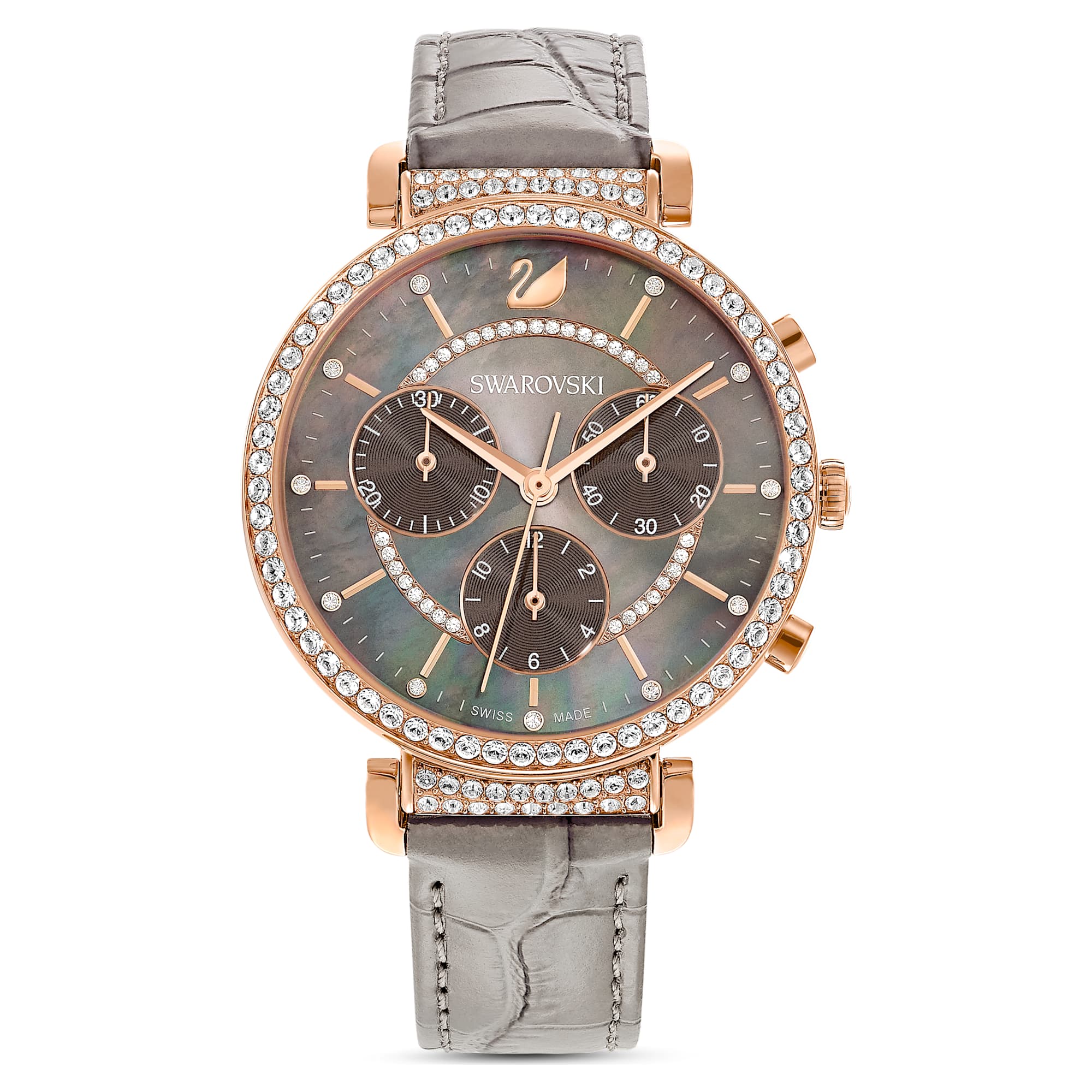 שעון Passage Chrono PVD רוז גולד SWAROVSKI
