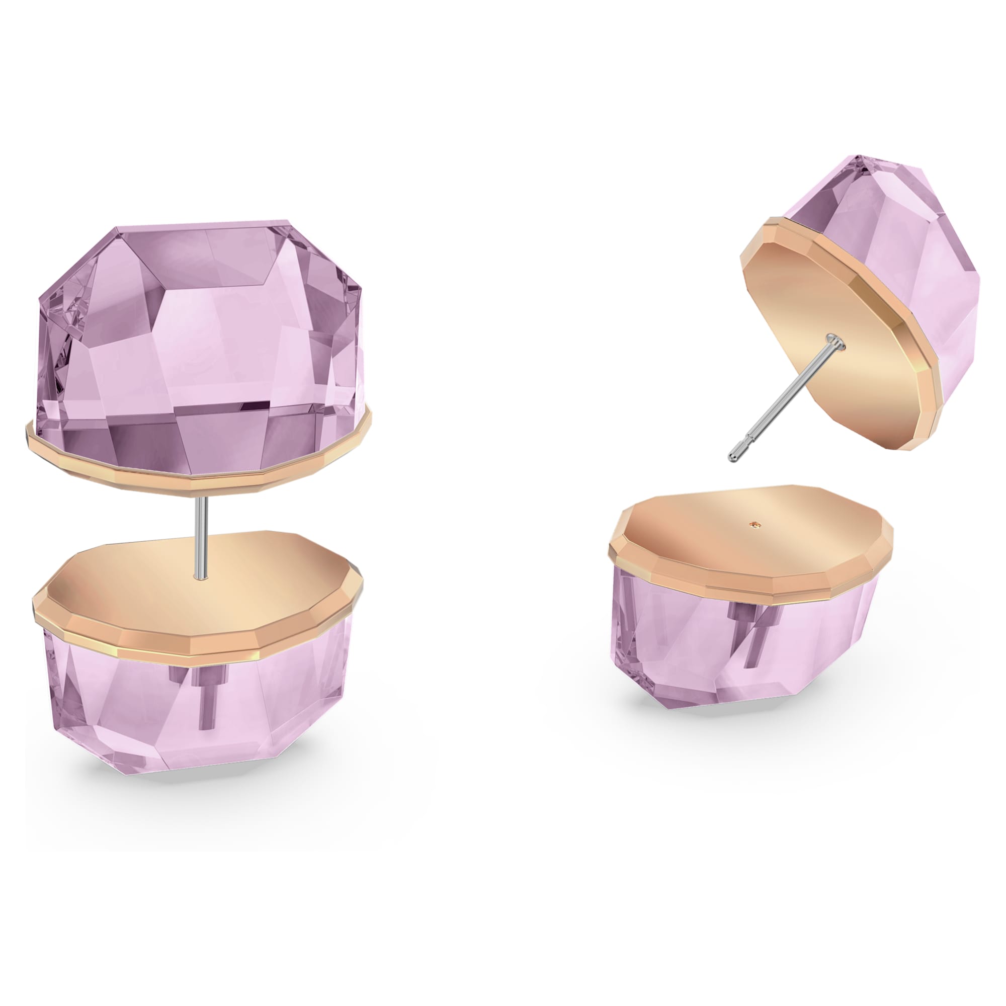 עגיל Lucent ורוד SWAROVSKI