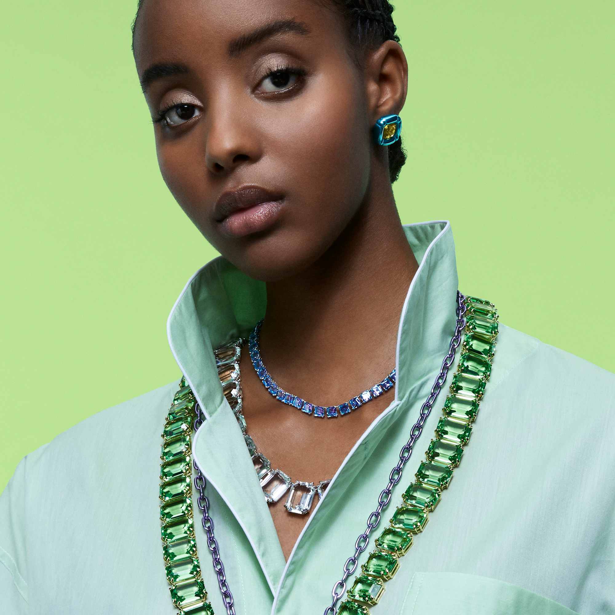 עגיל Dulcis כחול SWAROVSKI