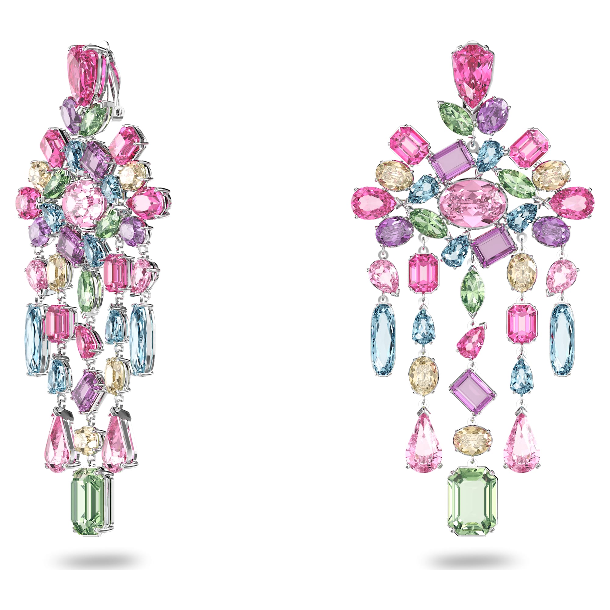 עגילי Gema בציפוי רודיום מבריק SWAROVSKI