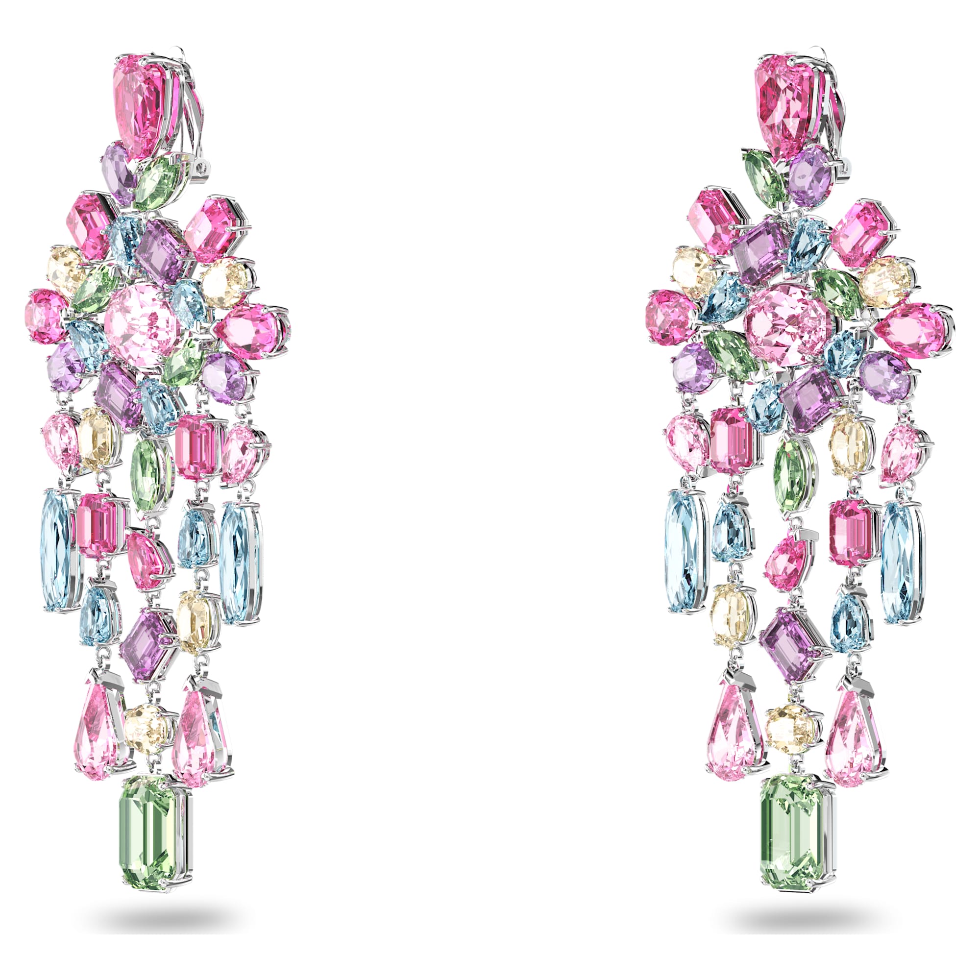עגילי Gema בציפוי רודיום מבריק SWAROVSKI