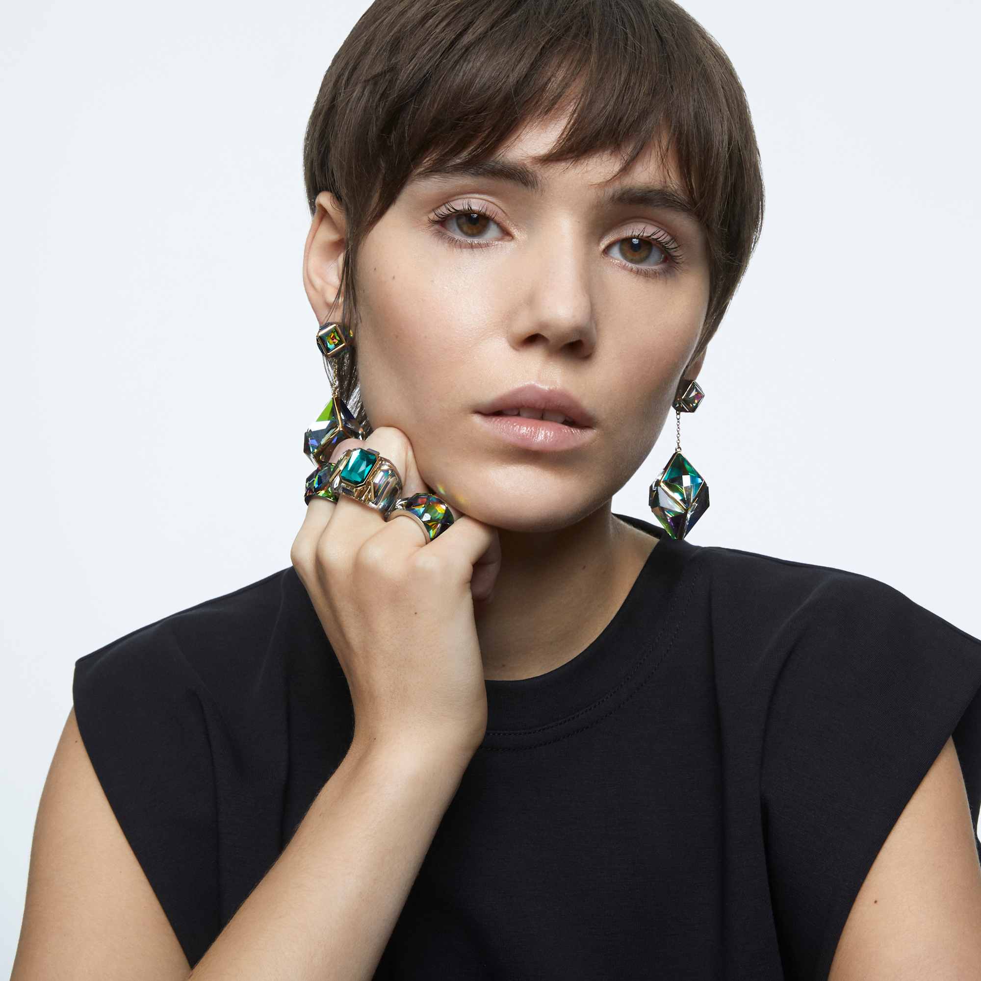 טבעת Chroma ירוק SWAROVSKI