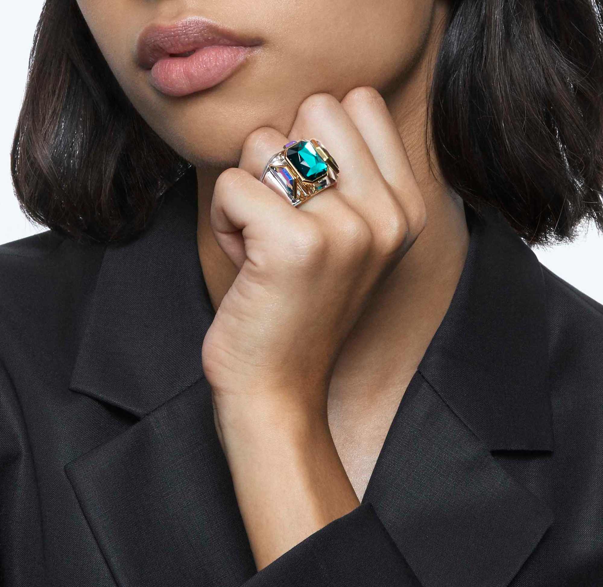 טבעת Chroma ירוק SWAROVSKI