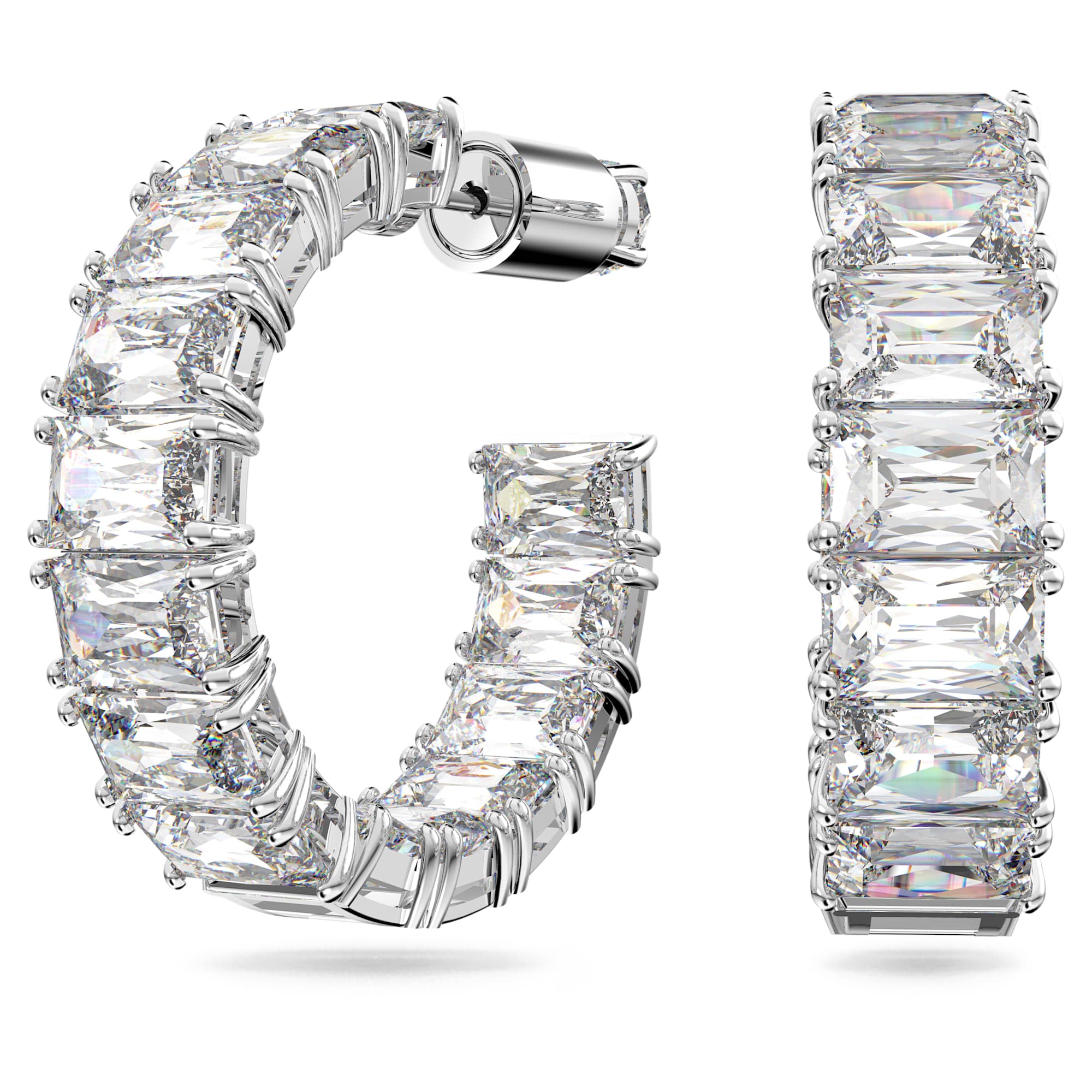 עגילי Millenia בציפוי רודיום מבריק SWAROVSKI