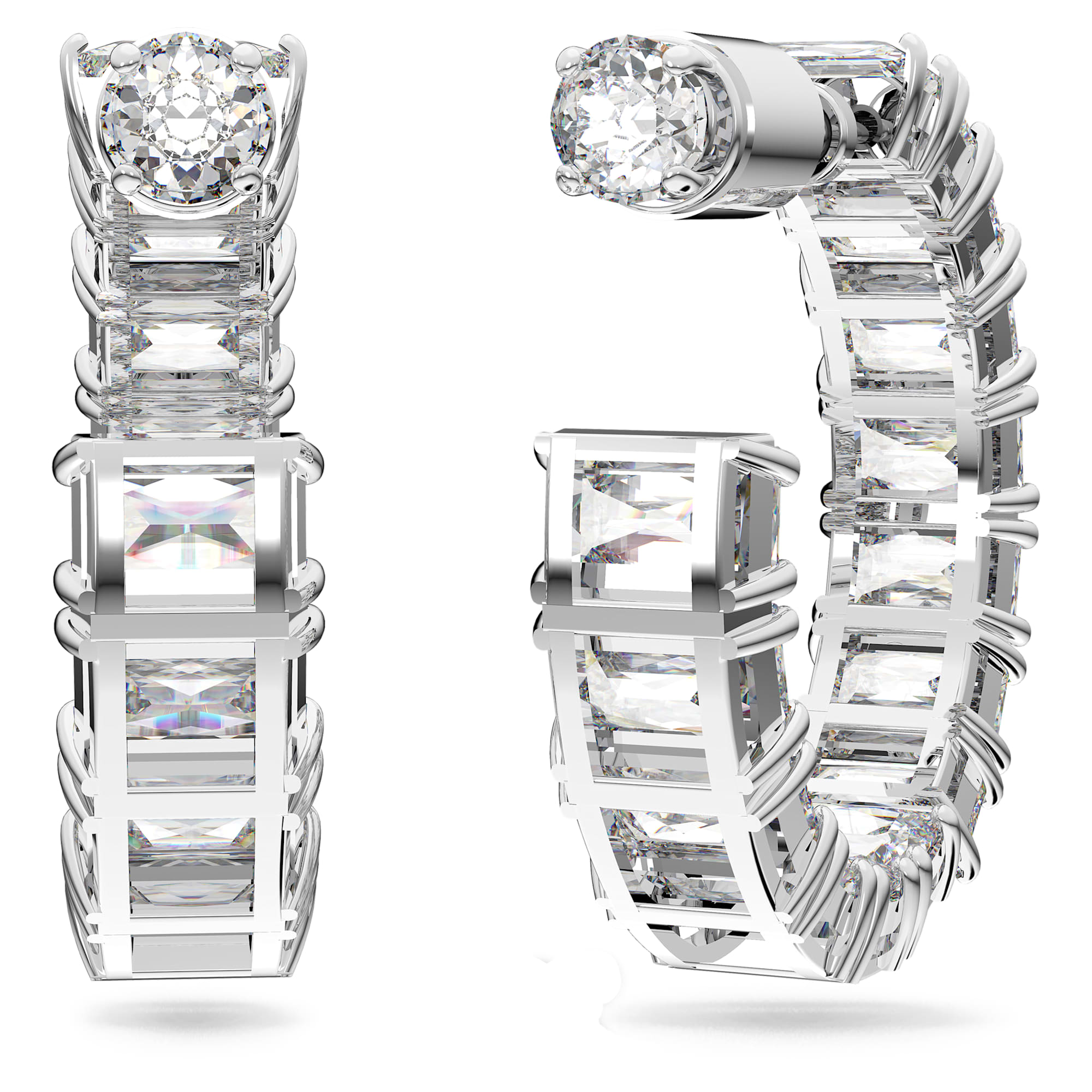 עגילי Millenia בציפוי רודיום מבריק SWAROVSKI