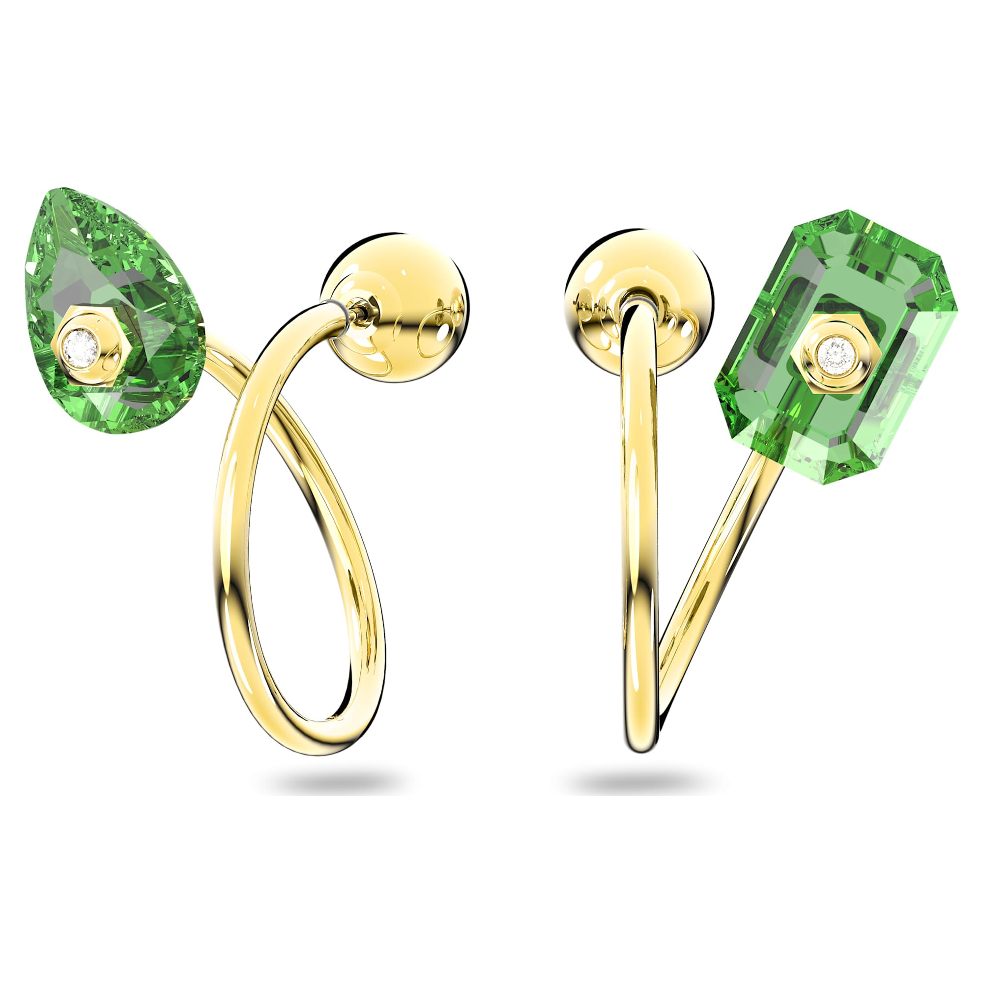 עגילי Numina בציפוי זהב מבריק SWAROVSKI