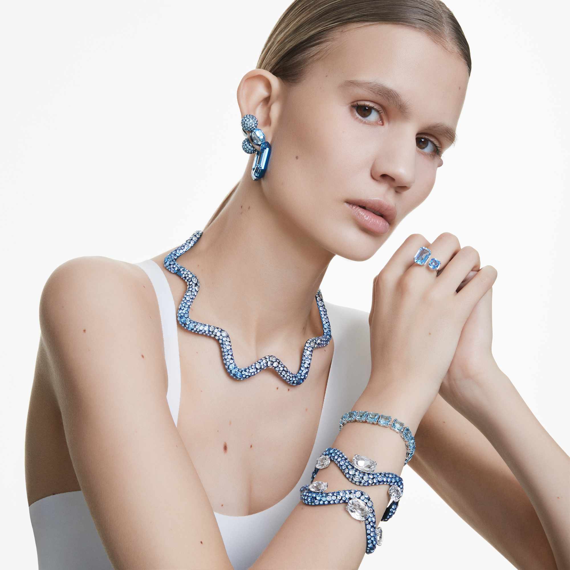 צמיד Millenia בציפוי רודיום מבריק SWAROVSKI
