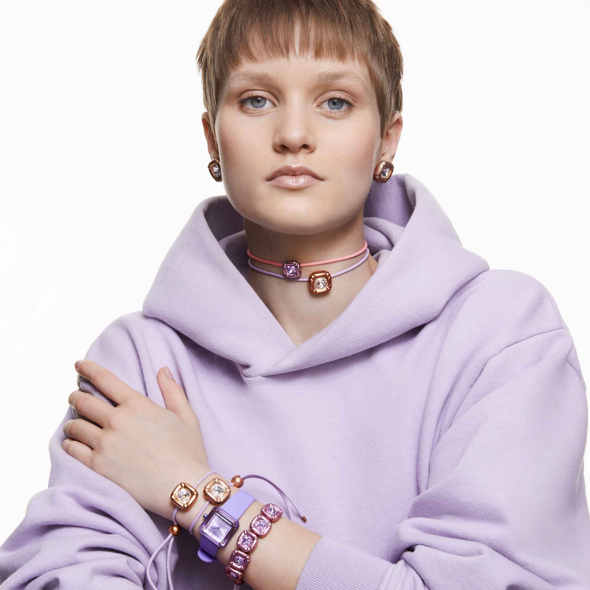 עגיל Dulcis רוז SWAROVSKI