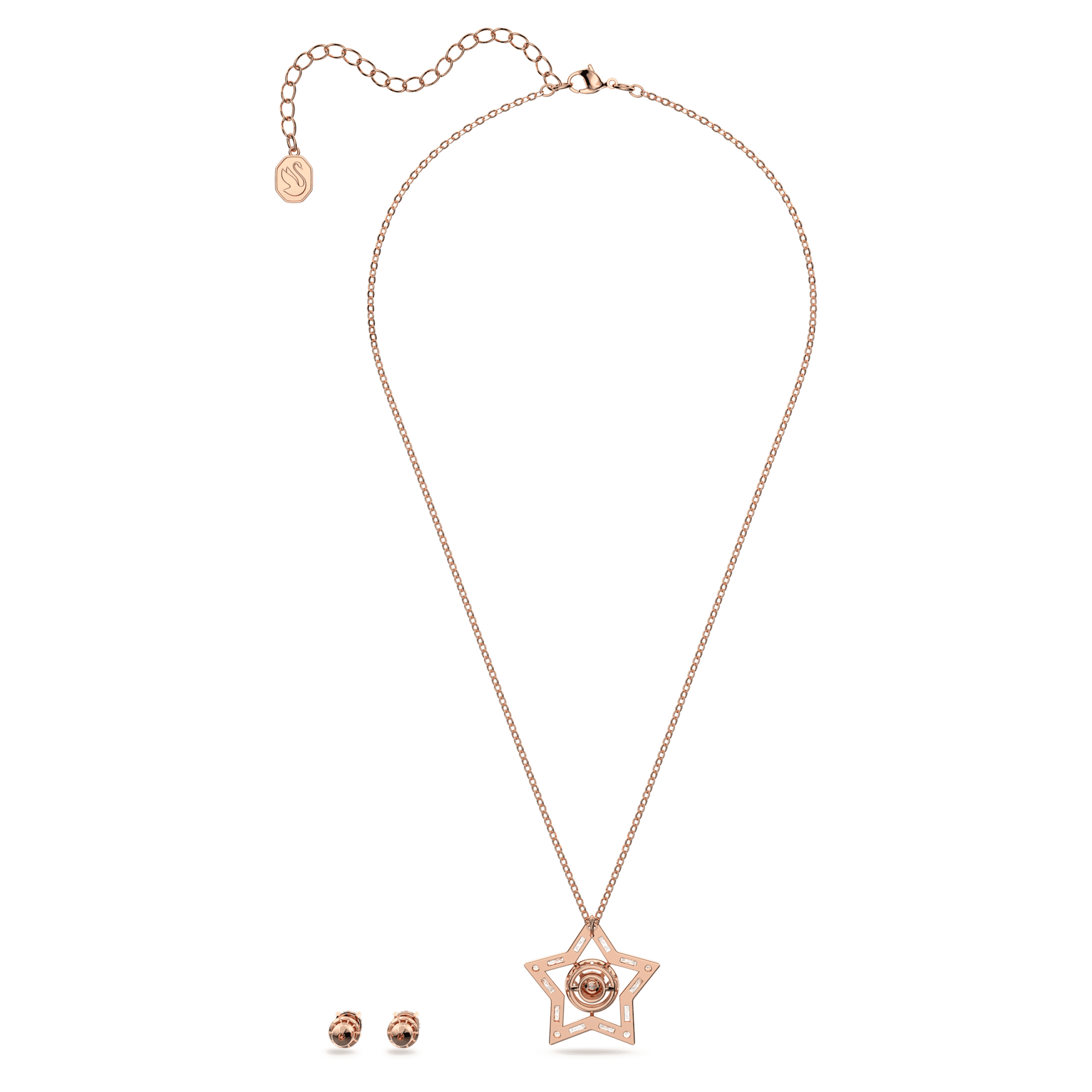 סט Stella בציפוי רוז גולד מבריק SWAROVSKI