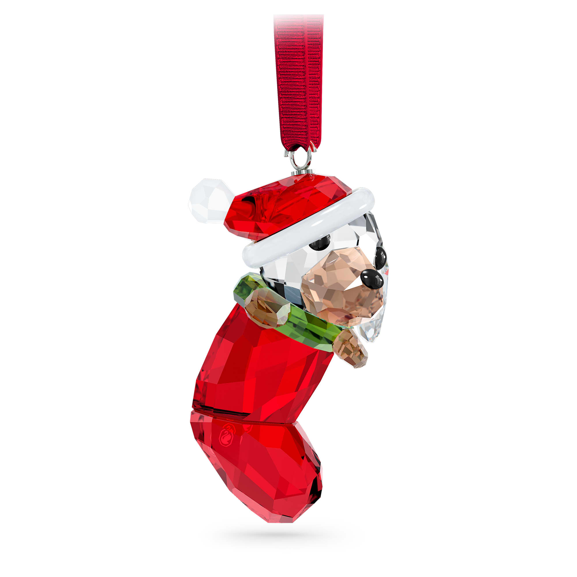 מינאטורות קריסטל Holiday Cheers Beagle Ornament אדום SWAROVSKI