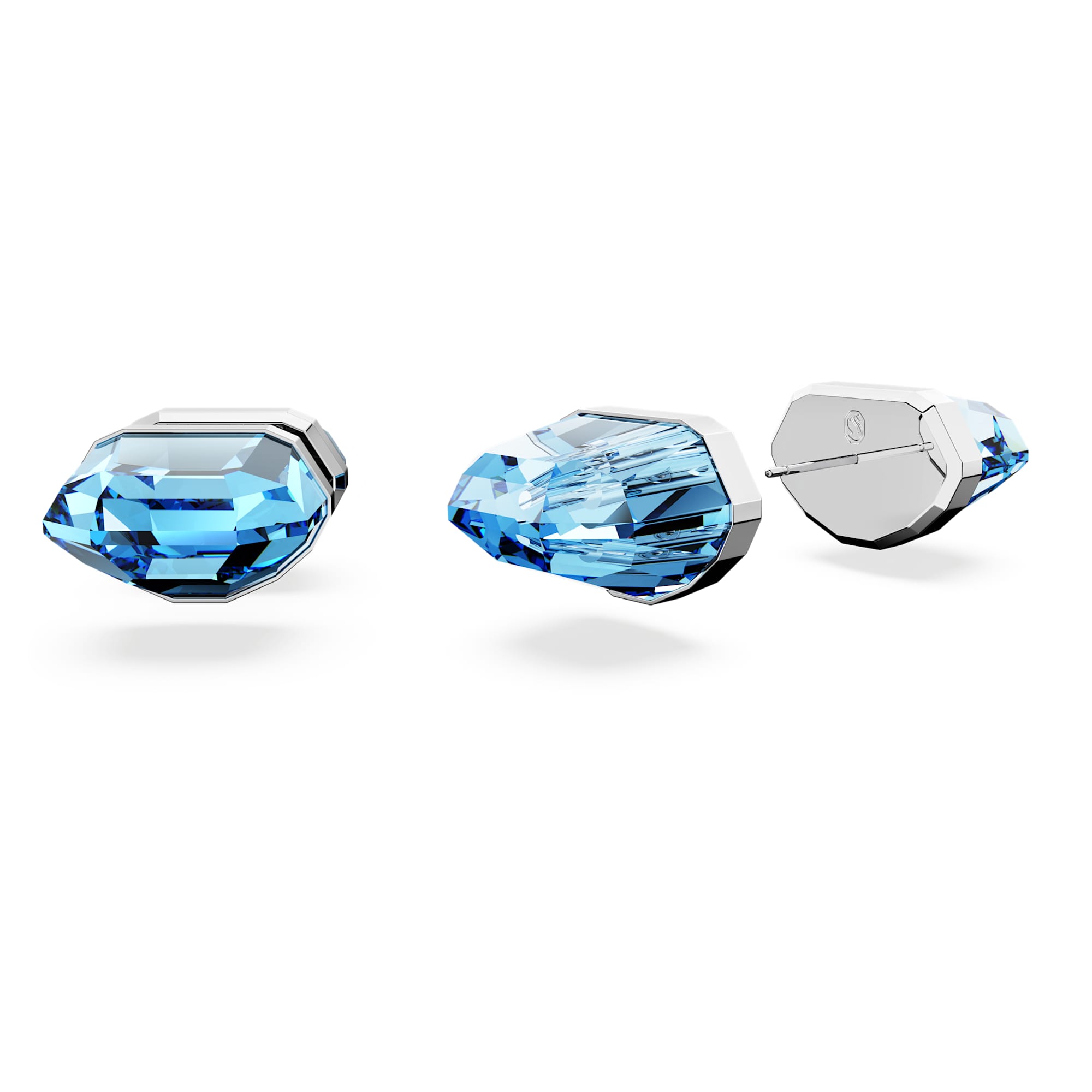 עגיל Lucent stud earrings כחול SWAROVSKI