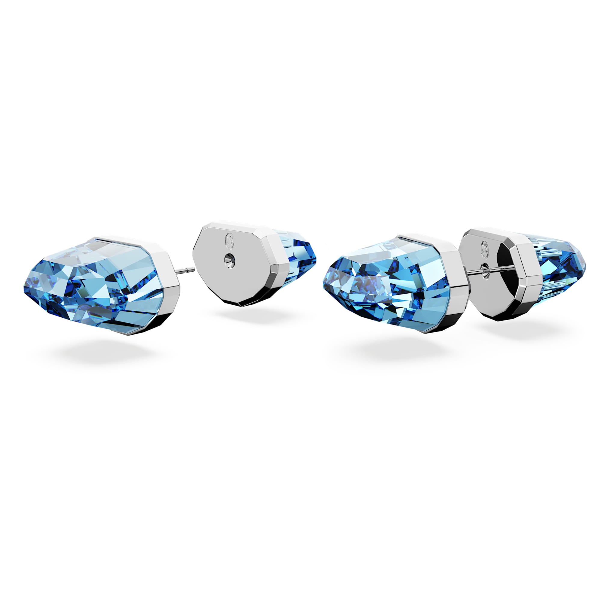 עגיל Lucent stud earrings כחול SWAROVSKI