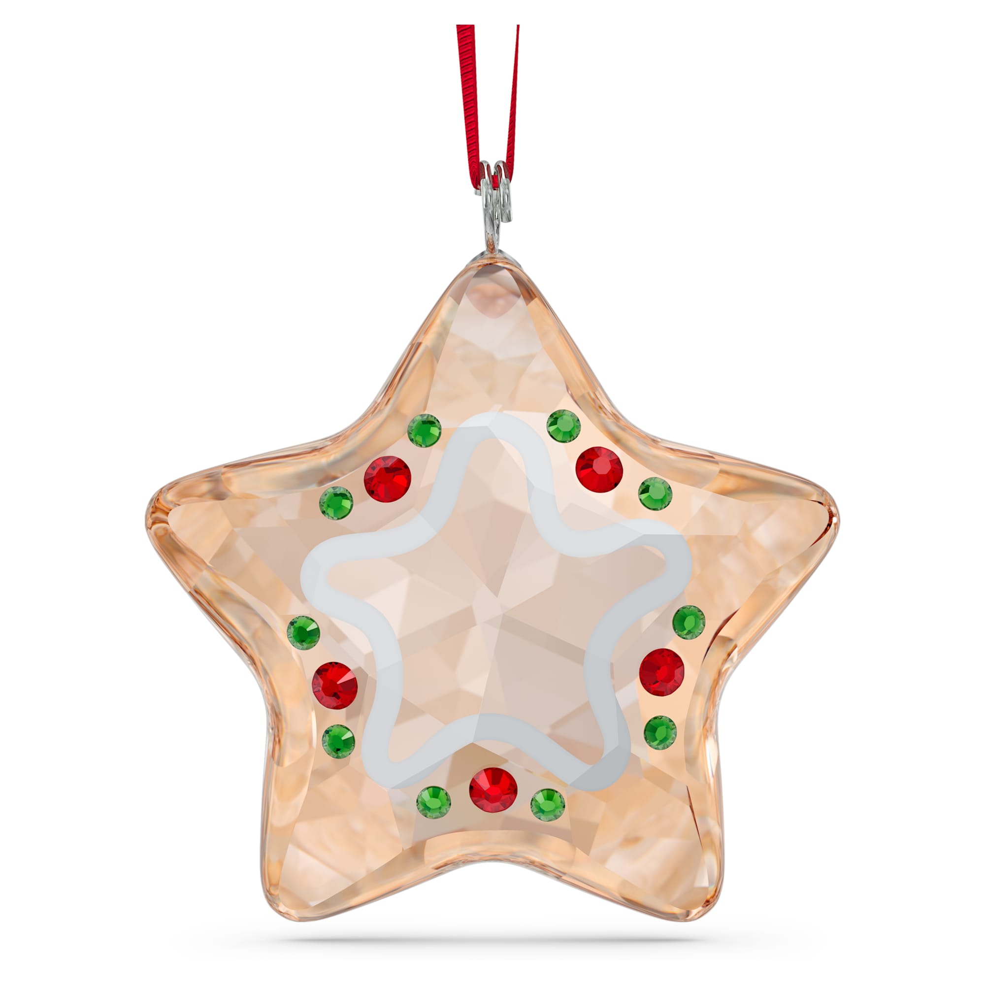 מינאטורות קריסטל Gingerbread Star אמבר SWAROVSKI