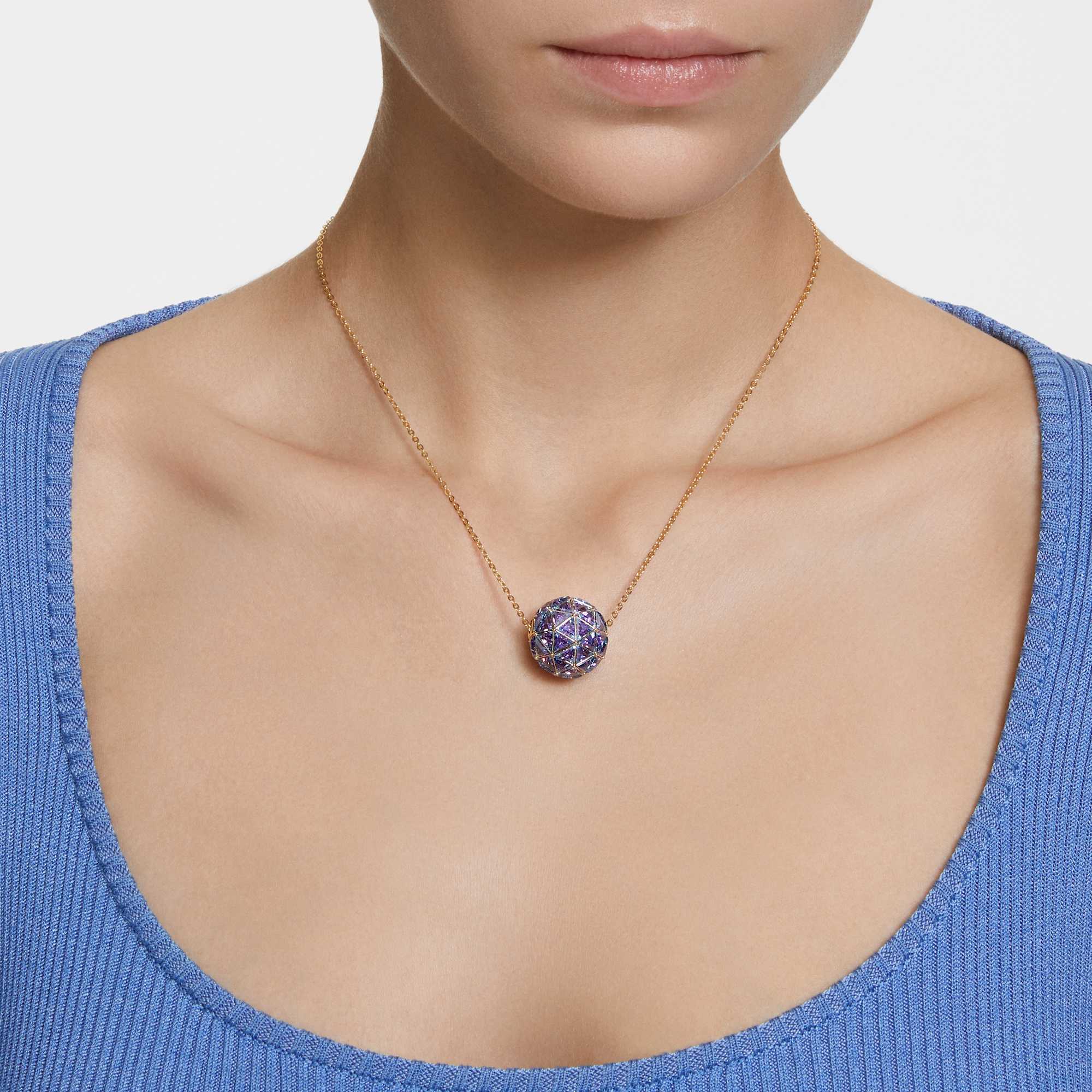 שרשרת Curiosa בציפוי זהב מבריק SWAROVSKI