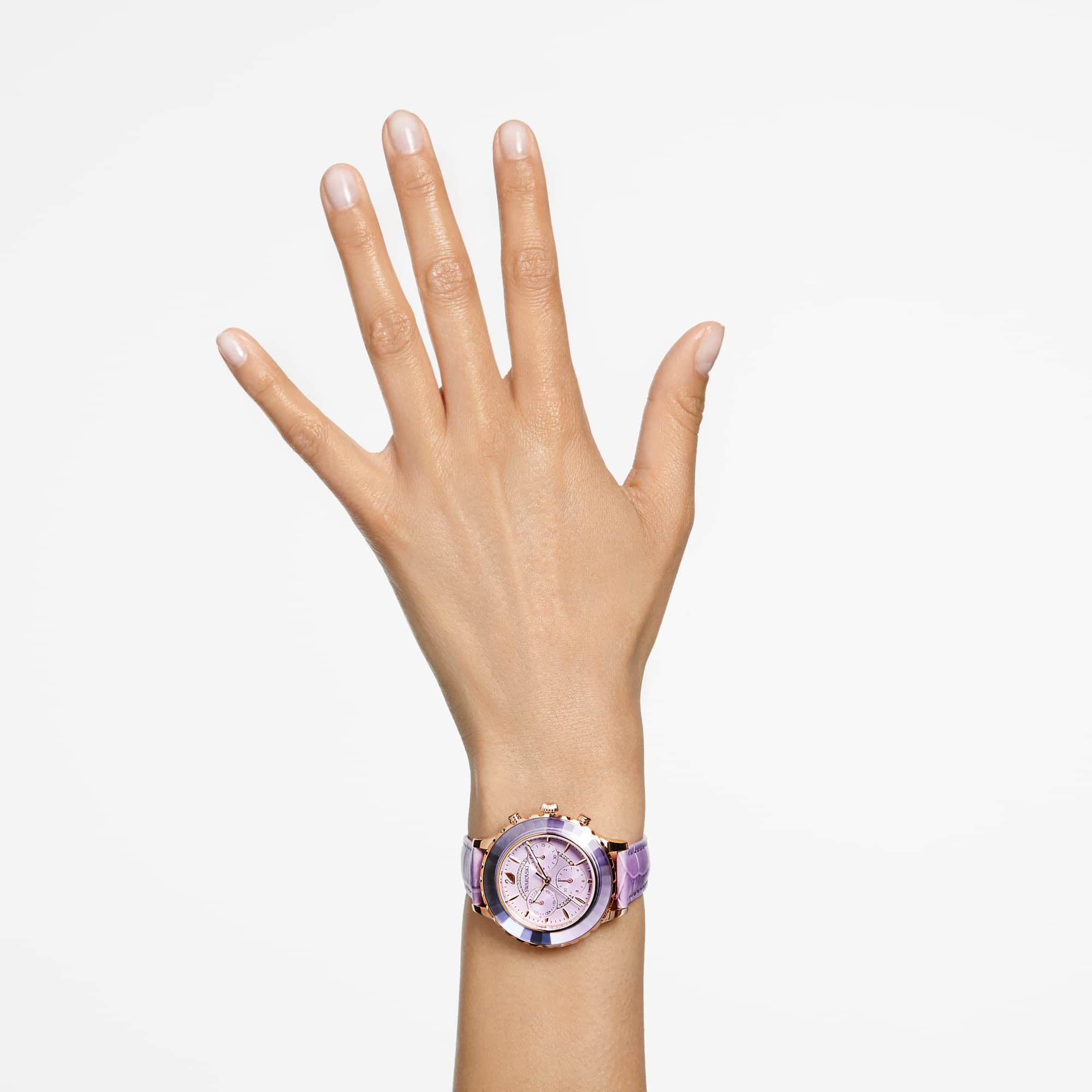 שעון Octea Lux Chrono בציפוי PVD רוז גולד SWAROVSKI