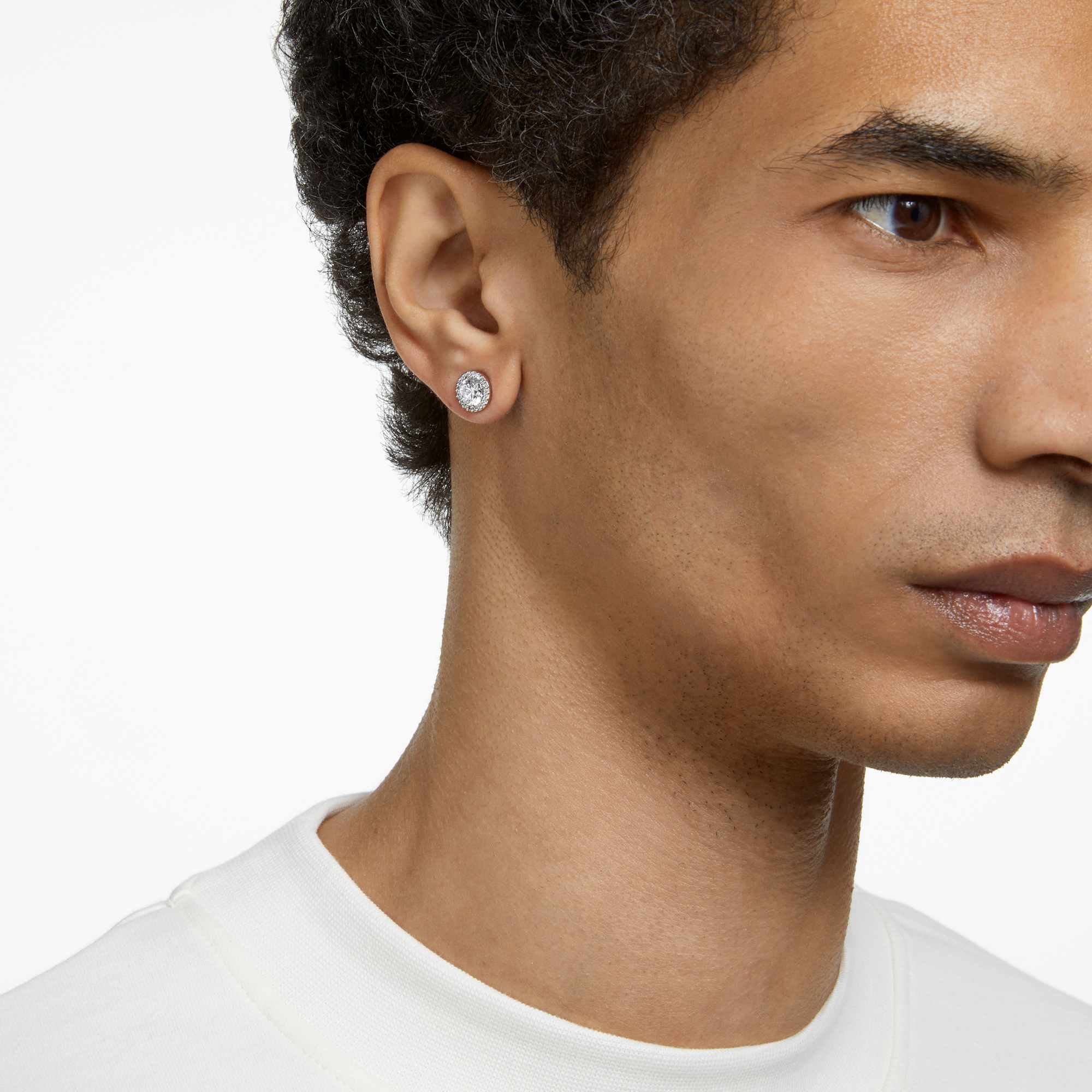 עגילי Constella בציפוי רודיום מבריק SWAROVSKI