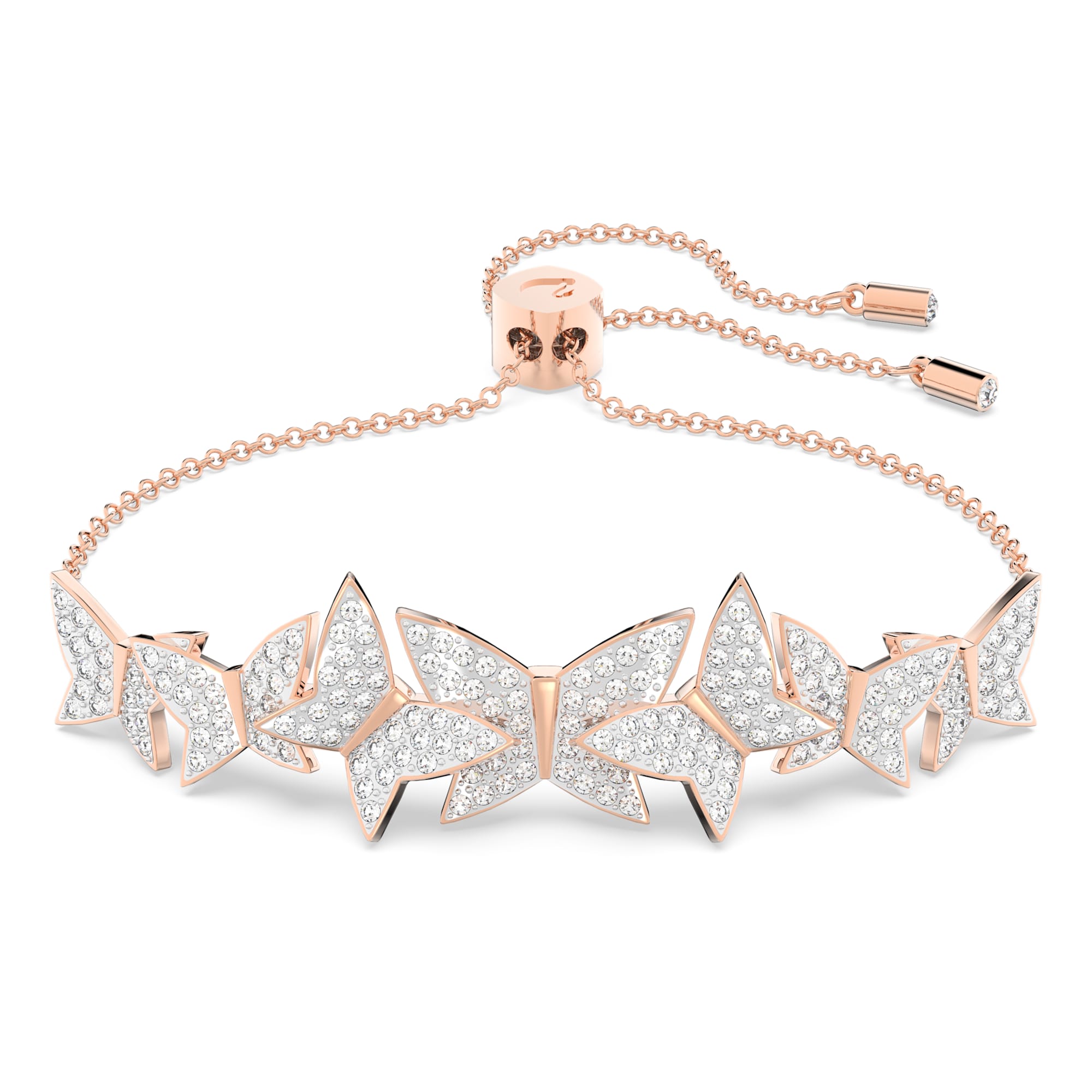 צמיד Lilia בציפוי רוז גולד מבריק SWAROVSKI