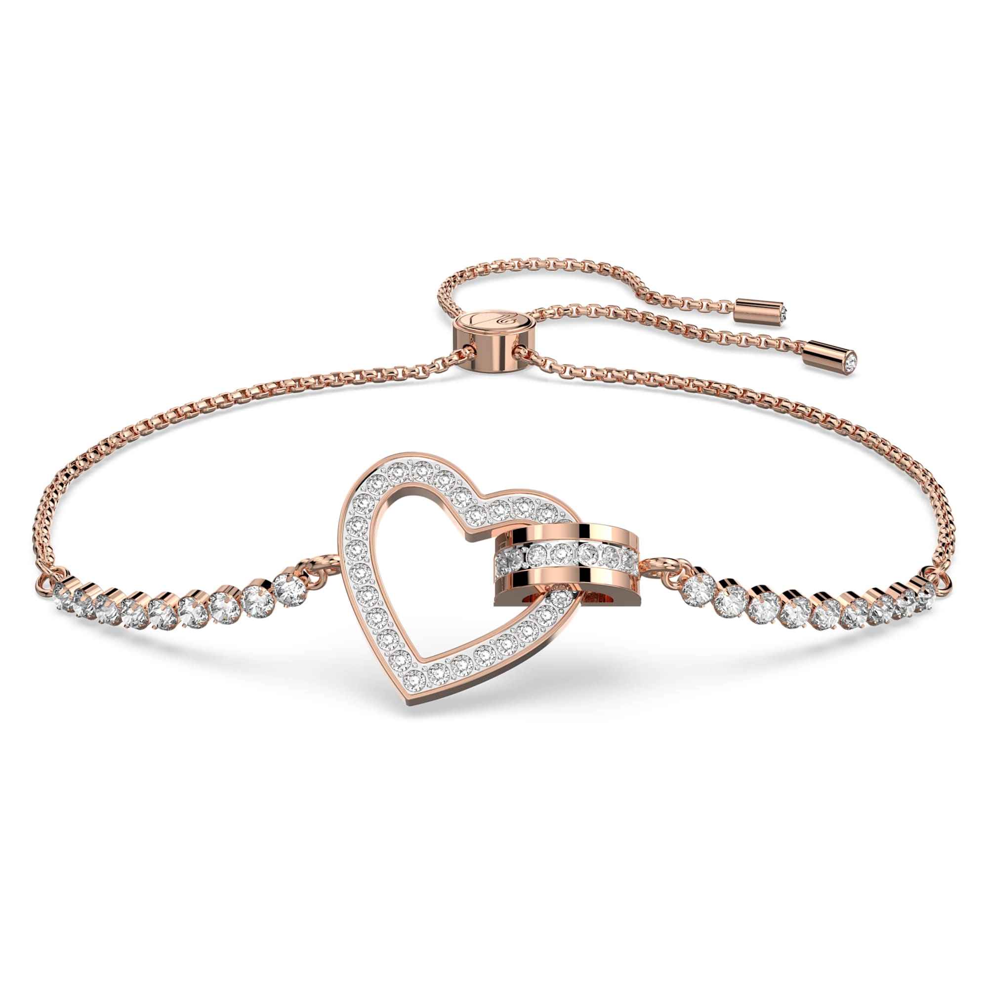 צמיד Lovely בציפוי רוז גולד מבריק SWAROVSKI