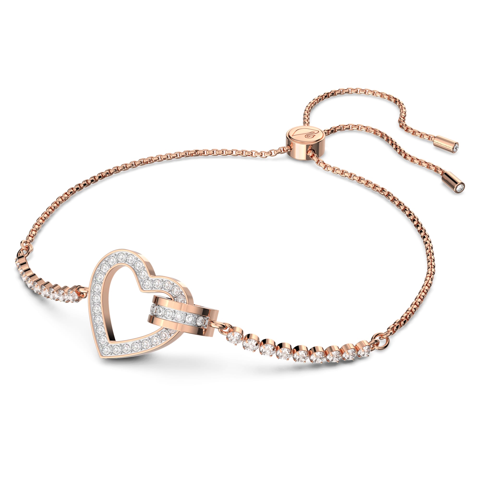 צמיד Lovely בציפוי רוז גולד מבריק SWAROVSKI