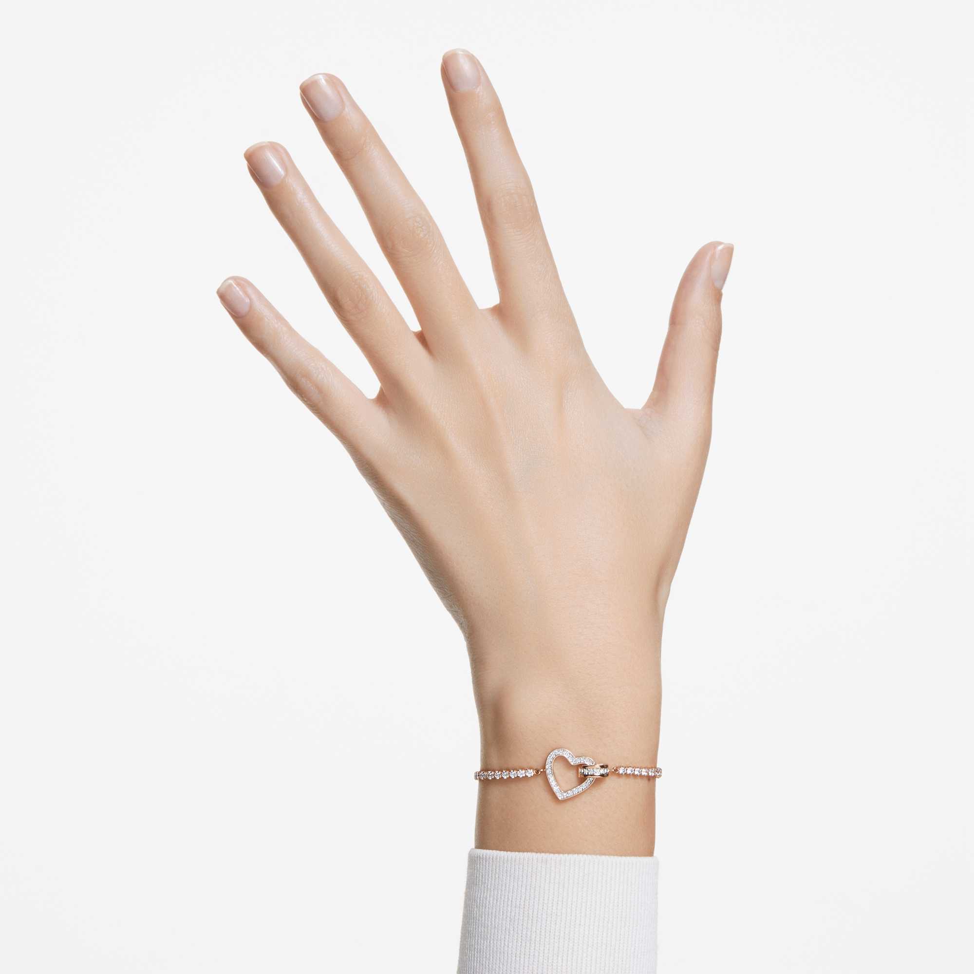 צמיד Lovely בציפוי רוז גולד מבריק SWAROVSKI