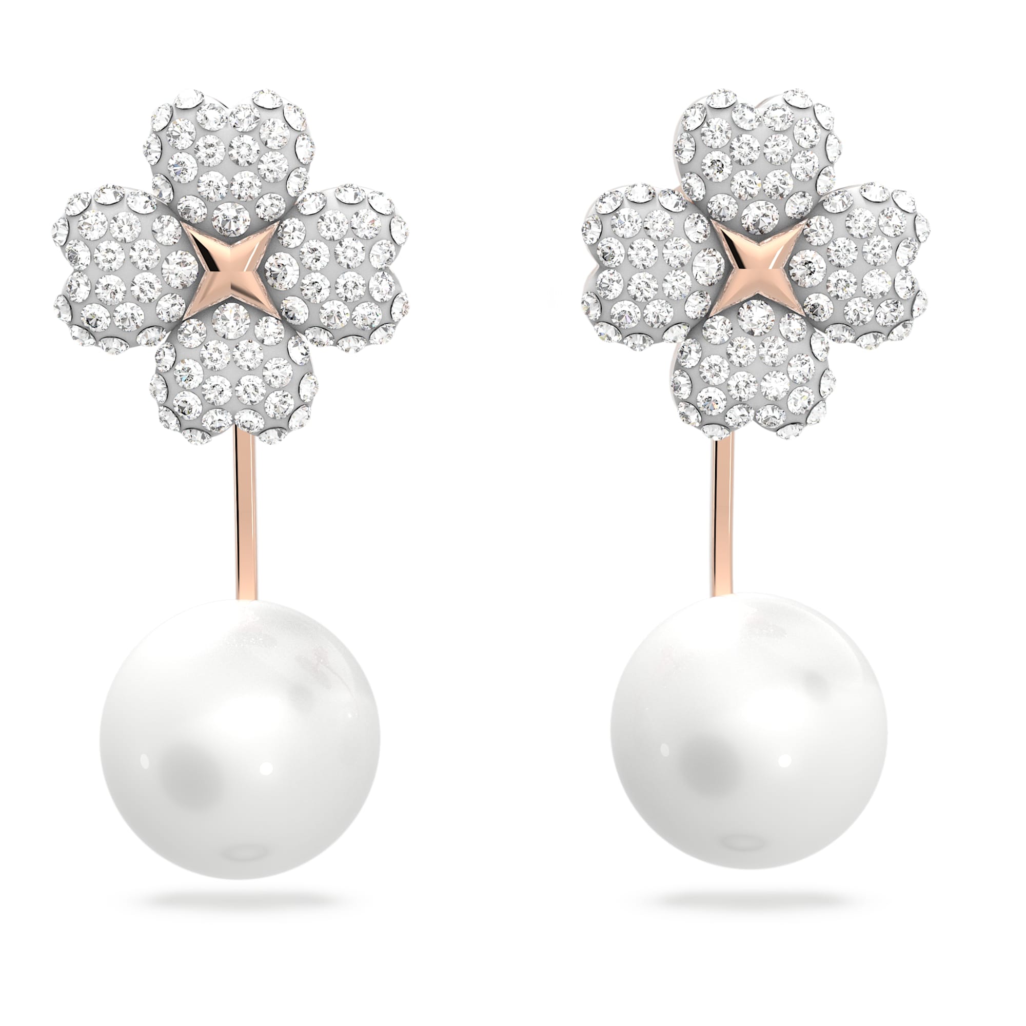 עגילי Latisha בציפוי רוז גולד מבריק SWAROVSKI