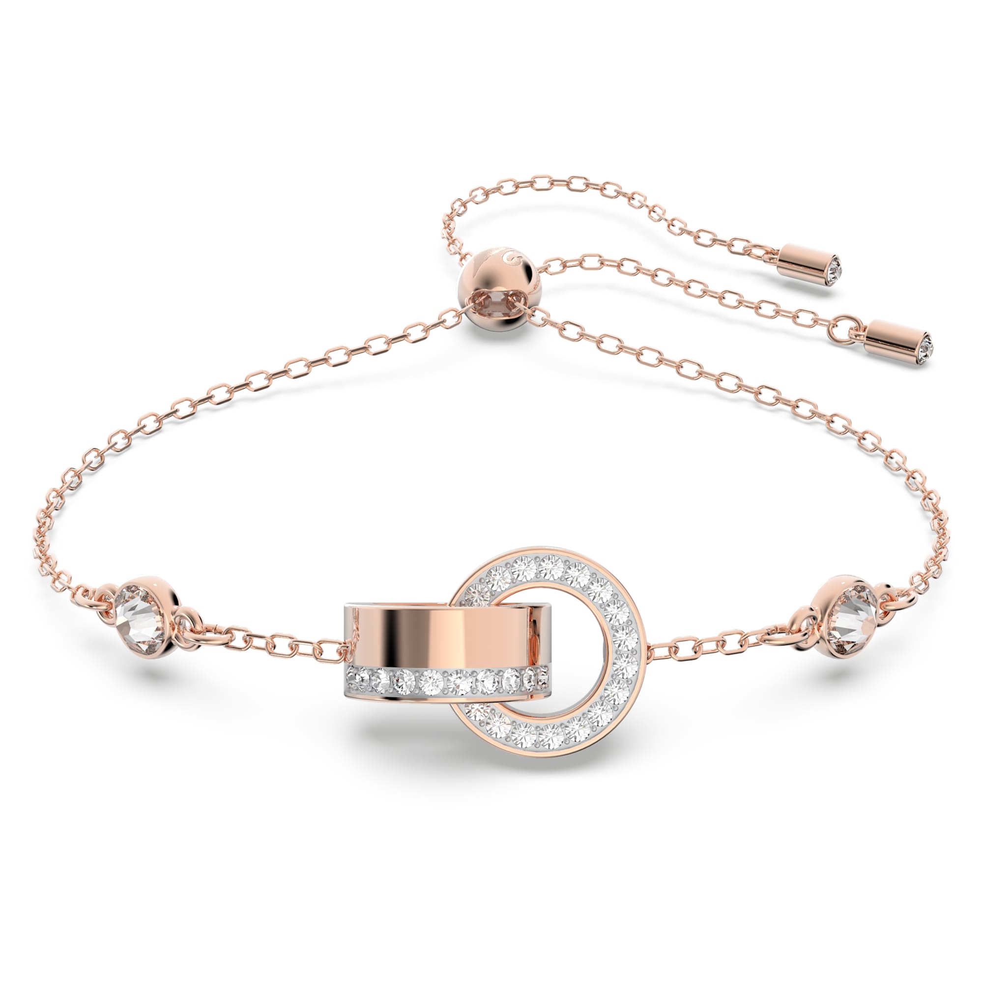 צמיד Hollow בציפוי רוז גולד מבריק SWAROVSKI