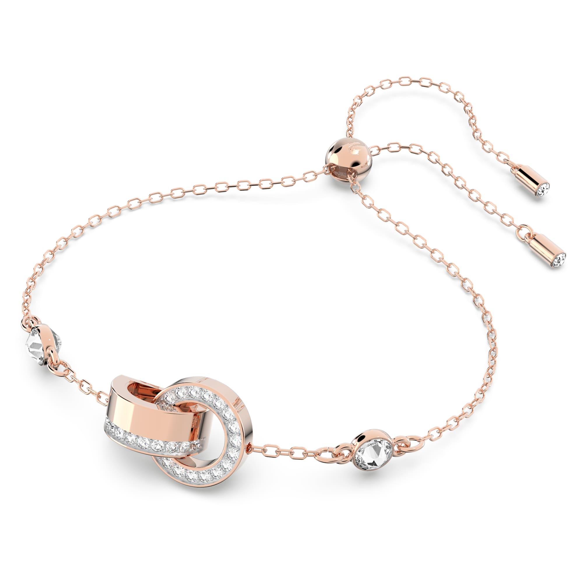 צמיד Hollow בציפוי רוז גולד מבריק SWAROVSKI