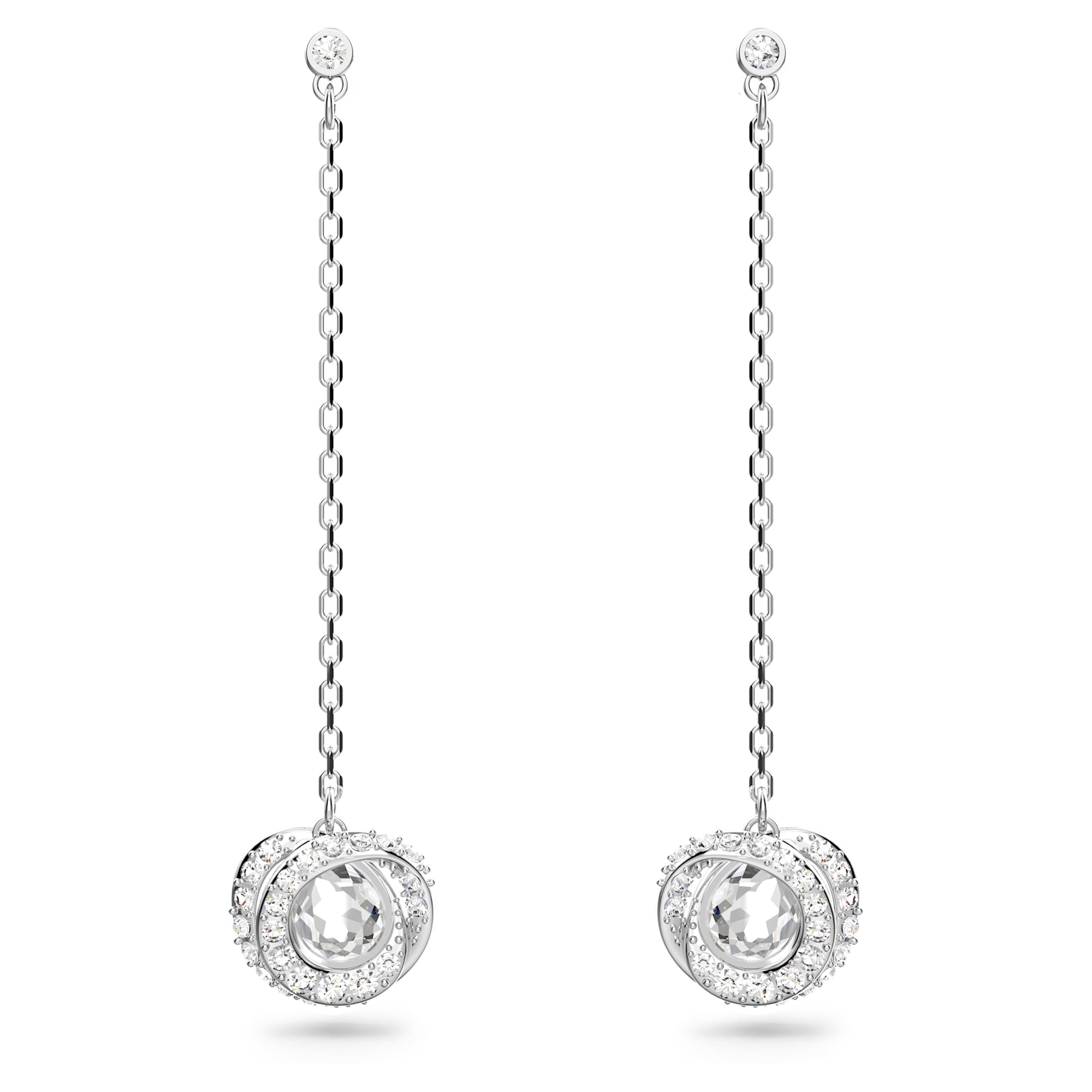 עגילי Generation בציפוי רודיום מבריק SWAROVSKI