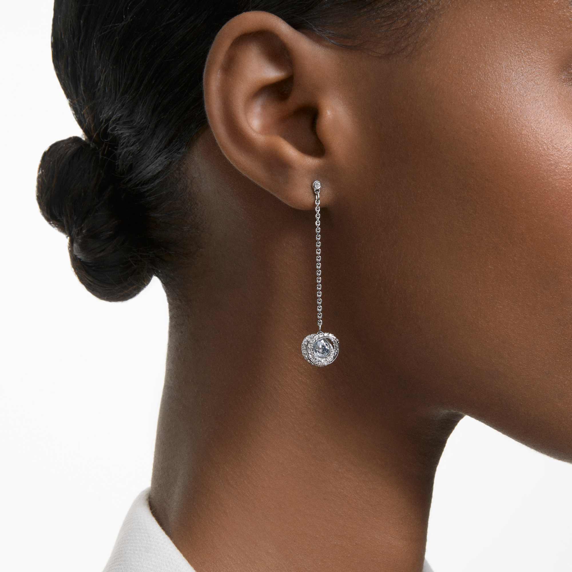 עגילי Generation בציפוי רודיום מבריק SWAROVSKI