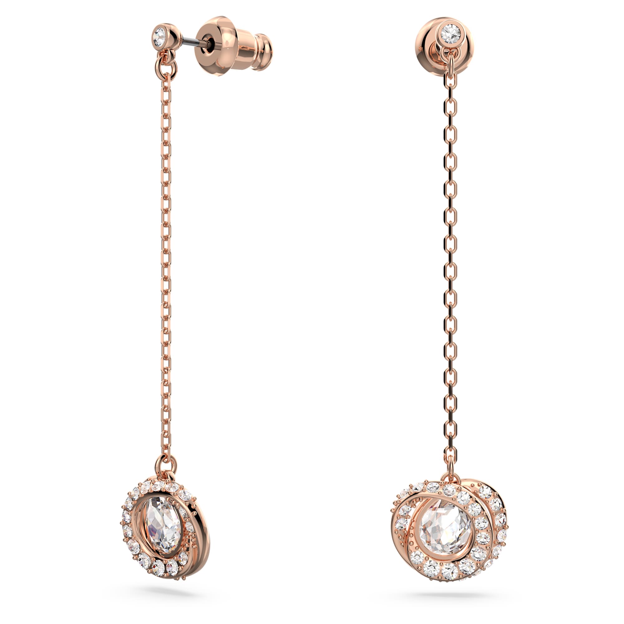 עגילי Generation בציפוי רוז גולד מבריק SWAROVSKI