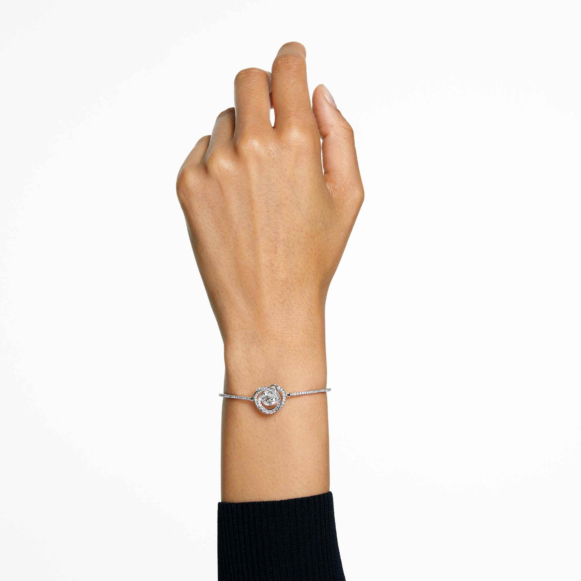 צמיד Generation בציפוי רודיום מבריק SWAROVSKI