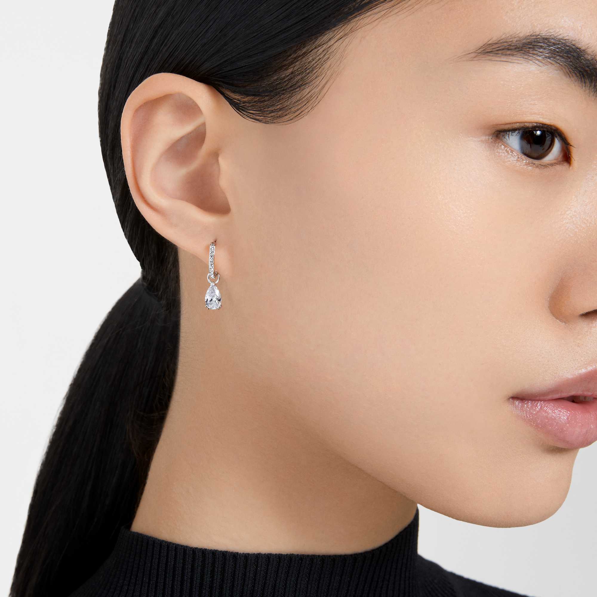 עגילי Millenia בציפוי רודיום מבריק SWAROVSKI