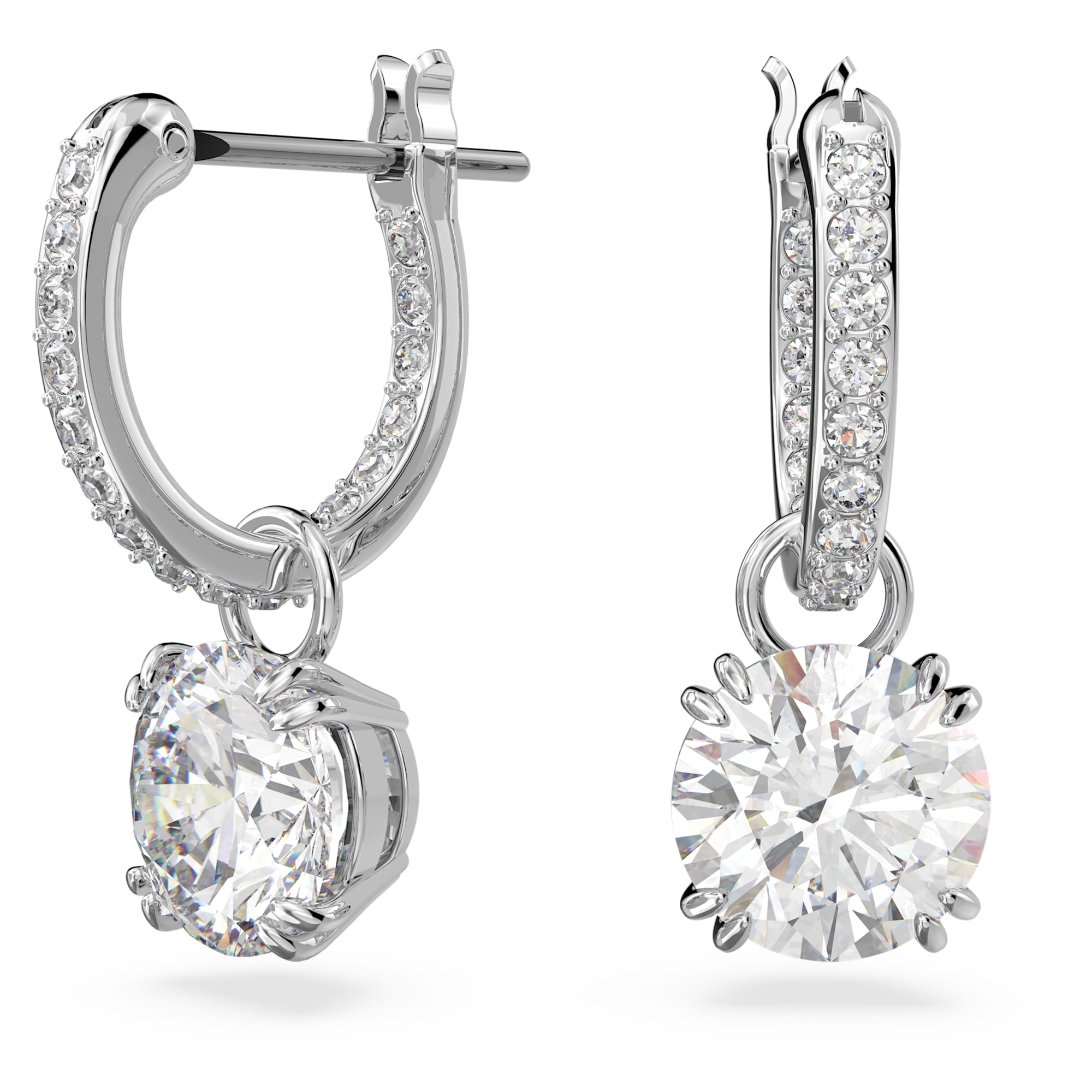 עגילי Constella בציפוי רודיום מבריק SWAROVSKI